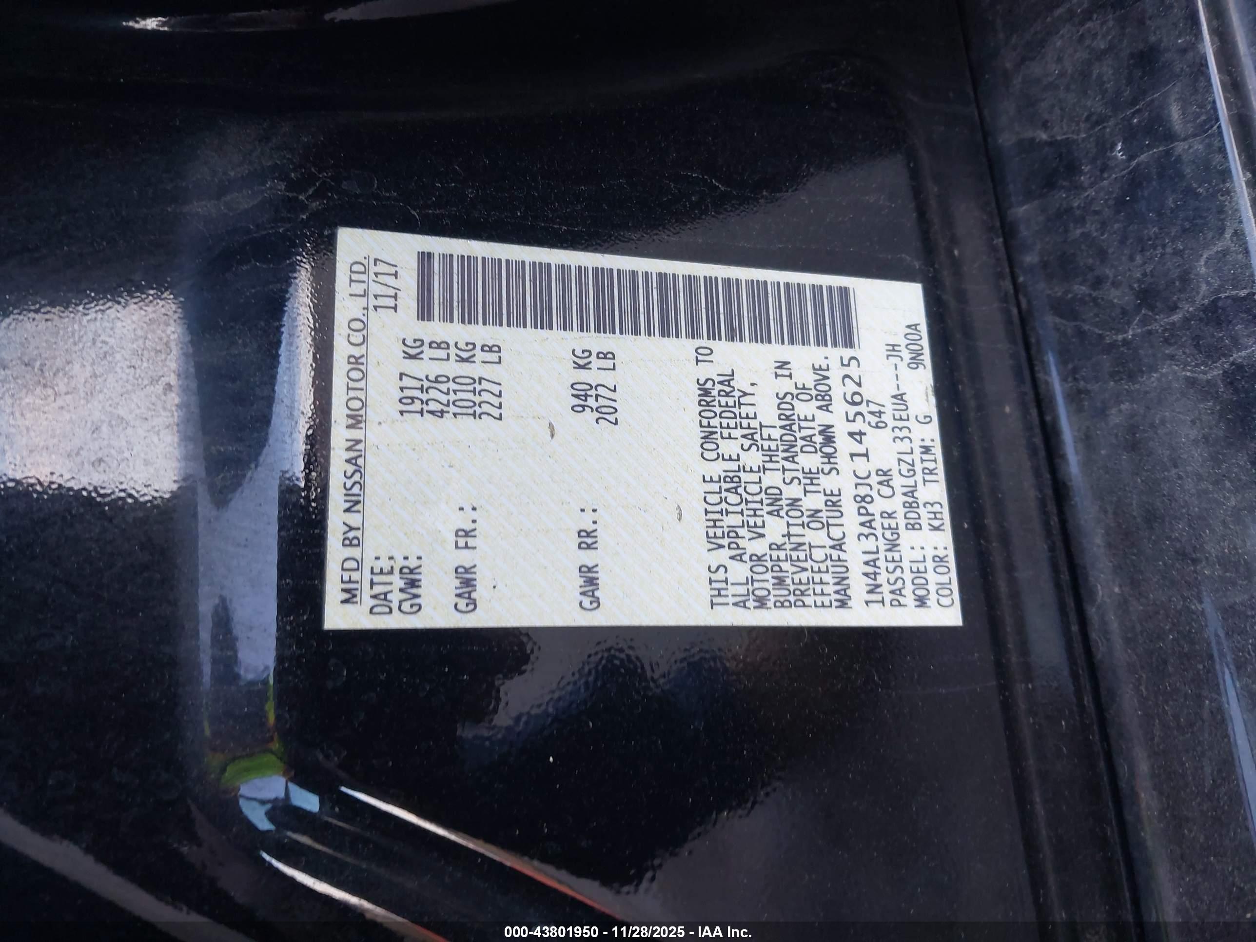 NISSAN ALTIMA image 9