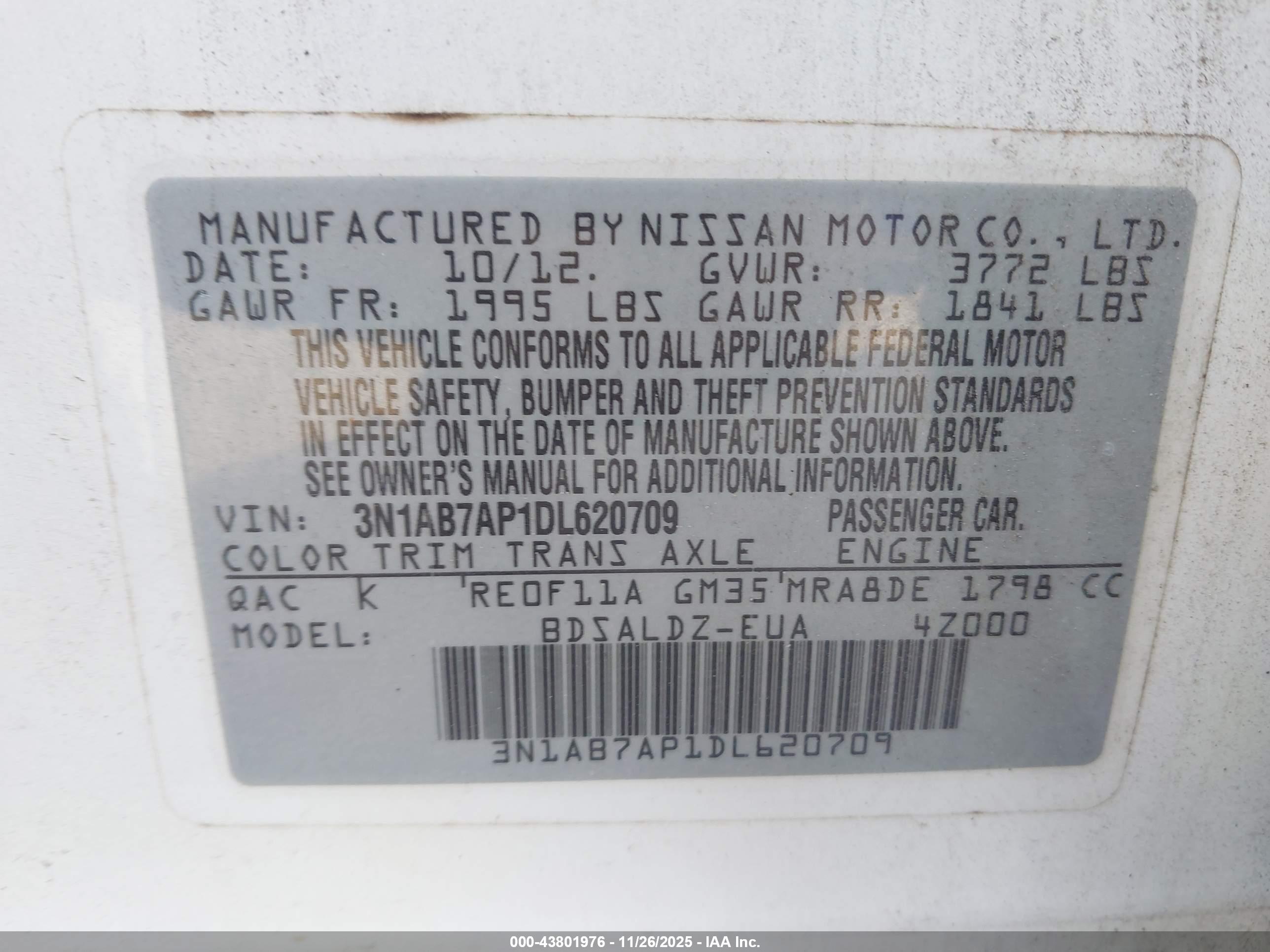 NISSAN SENTRA image 9