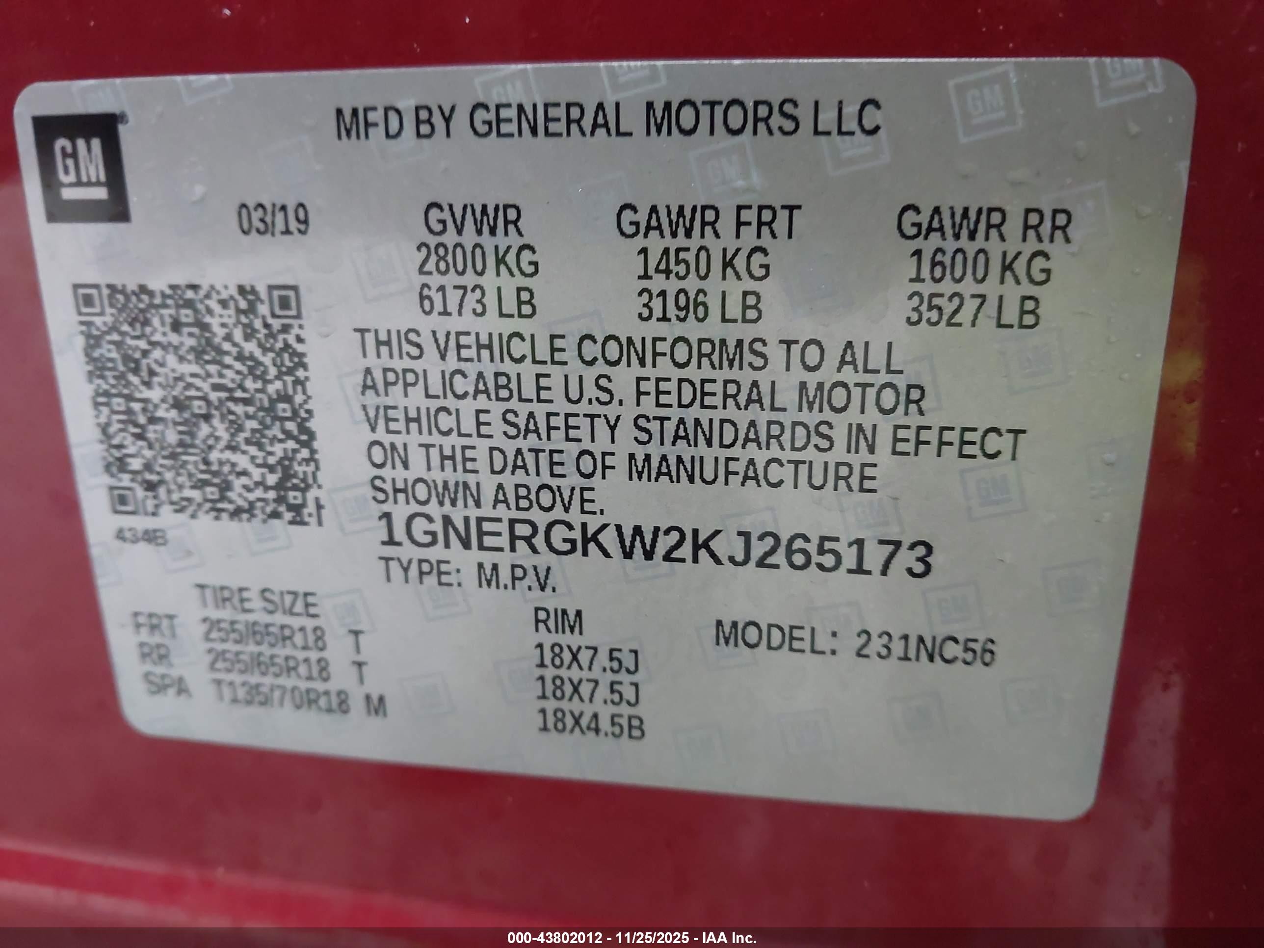 CHEVROLET TRAVERSE image 9