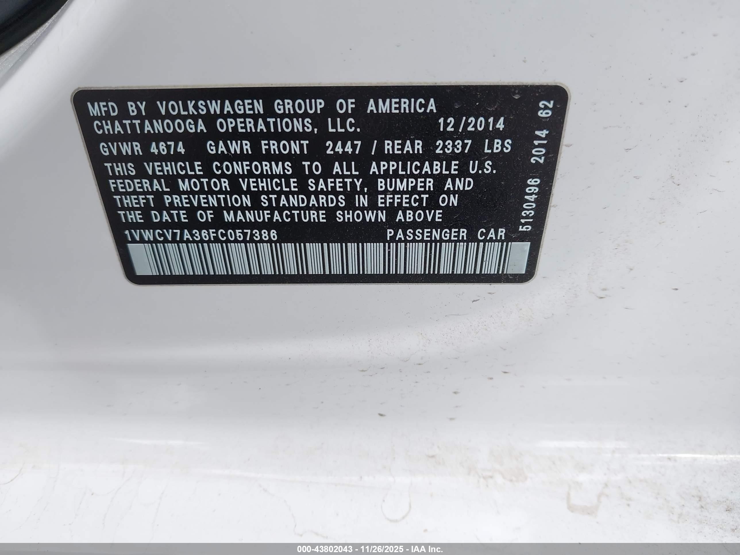 VOLKSWAGEN PASSAT image 9