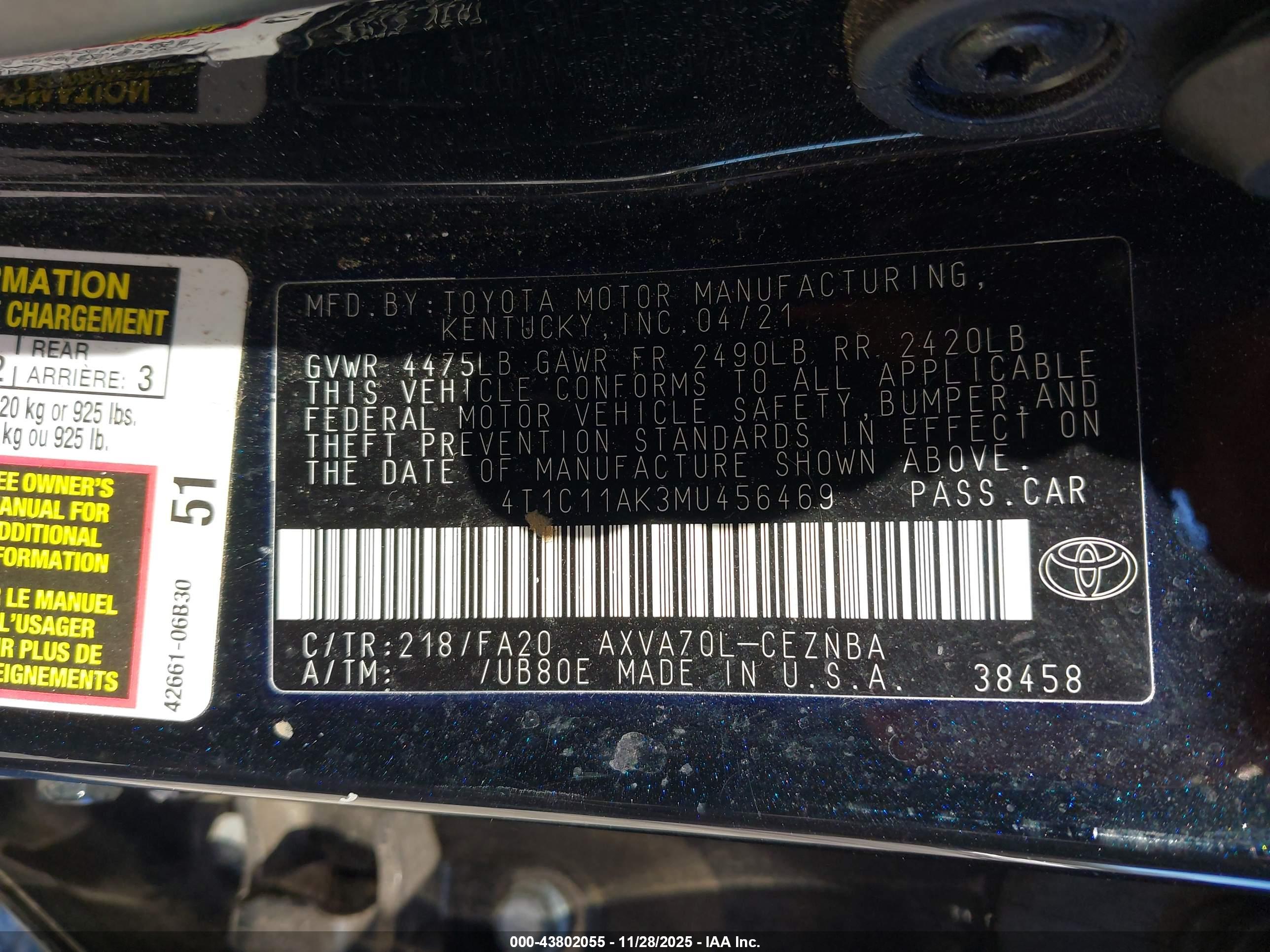 TOYOTA CAMRY image 9