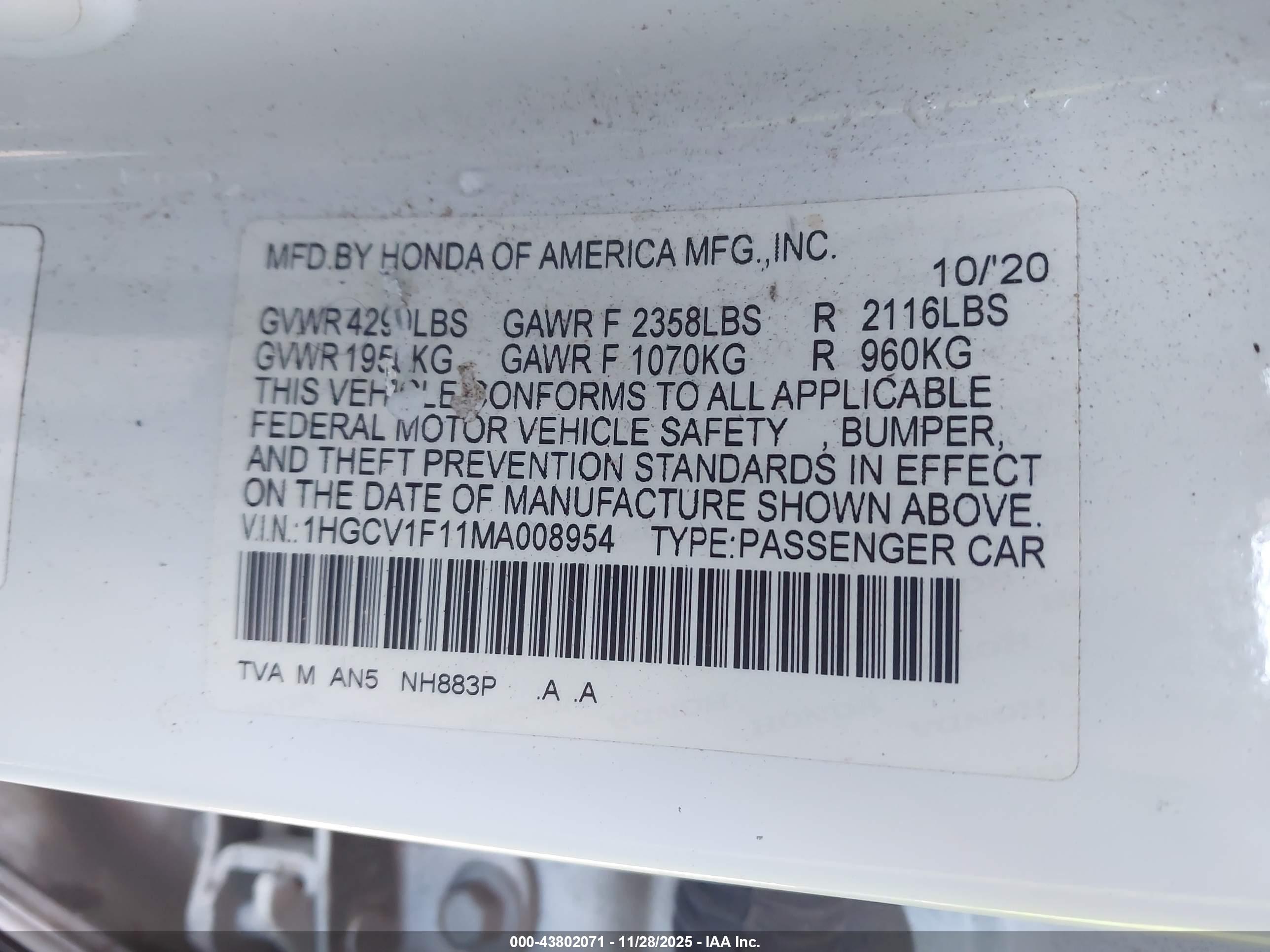 HONDA ACCORD image 9