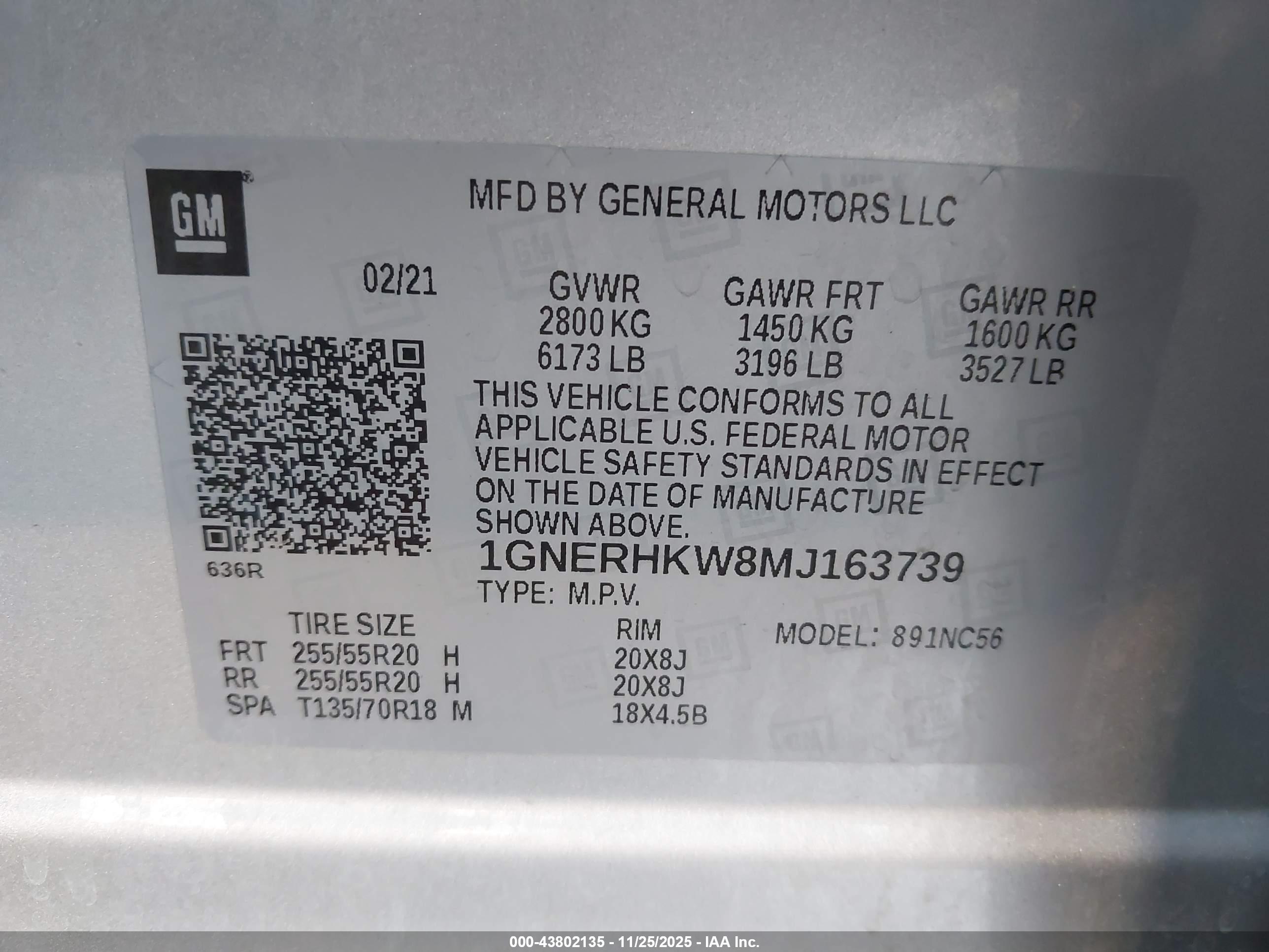 CHEVROLET TRAVERSE image 9