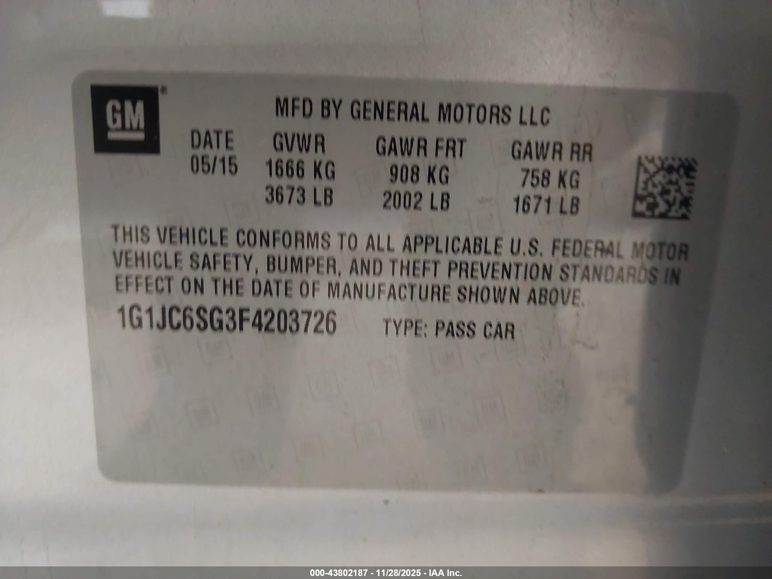 CHEVROLET SONIC image 9