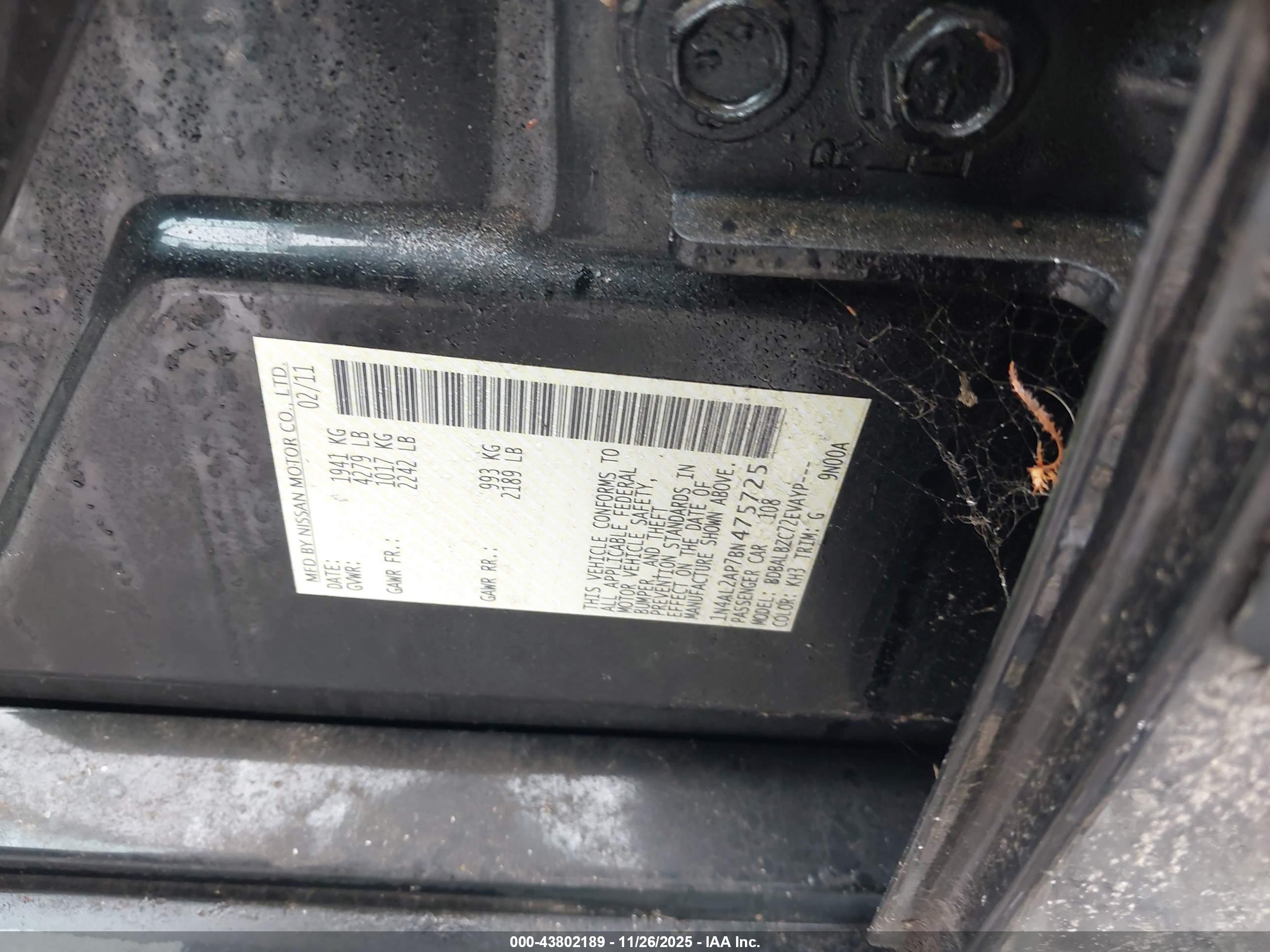 NISSAN ALTIMA image 9