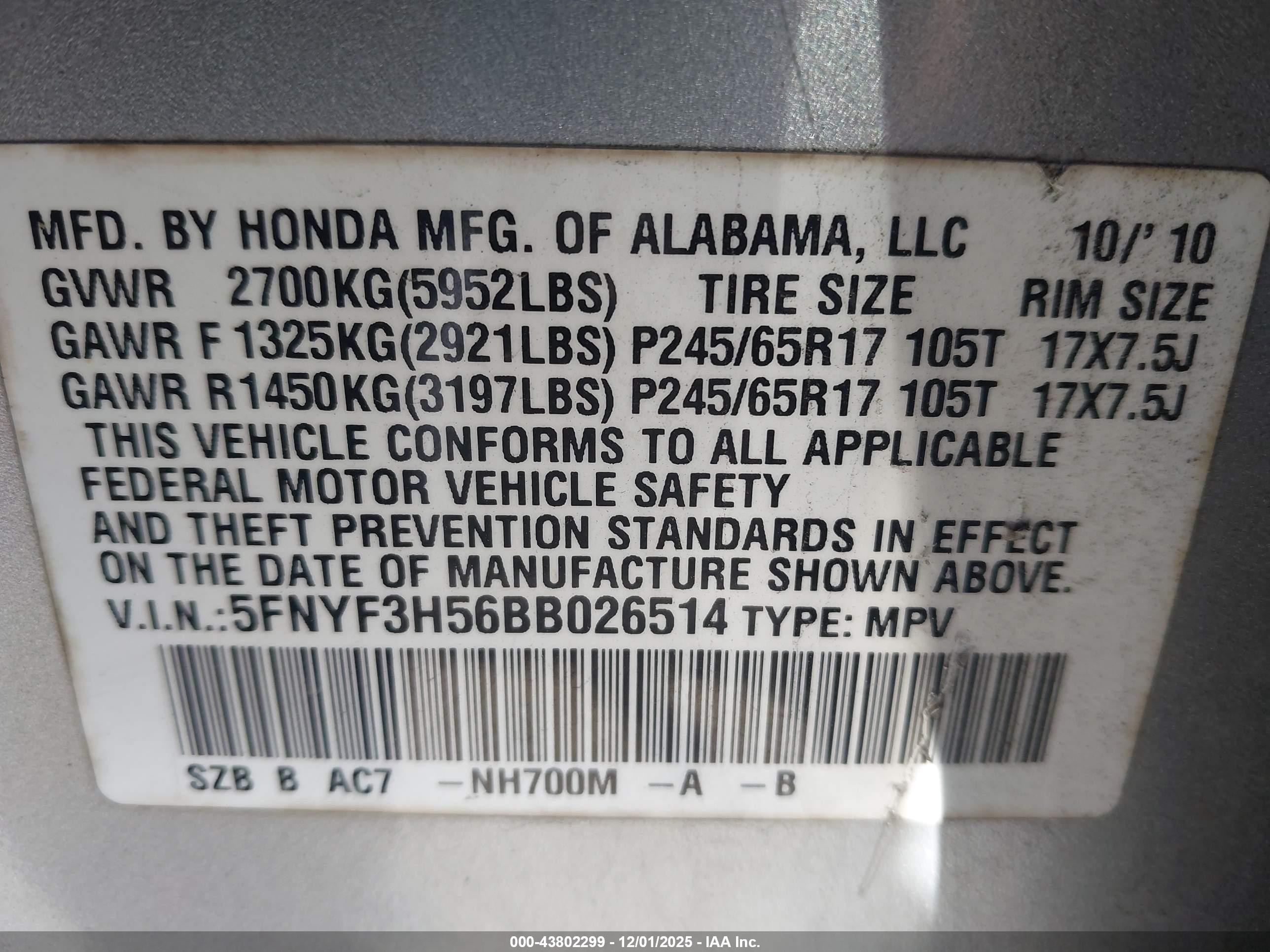 HONDA PILOT image 9