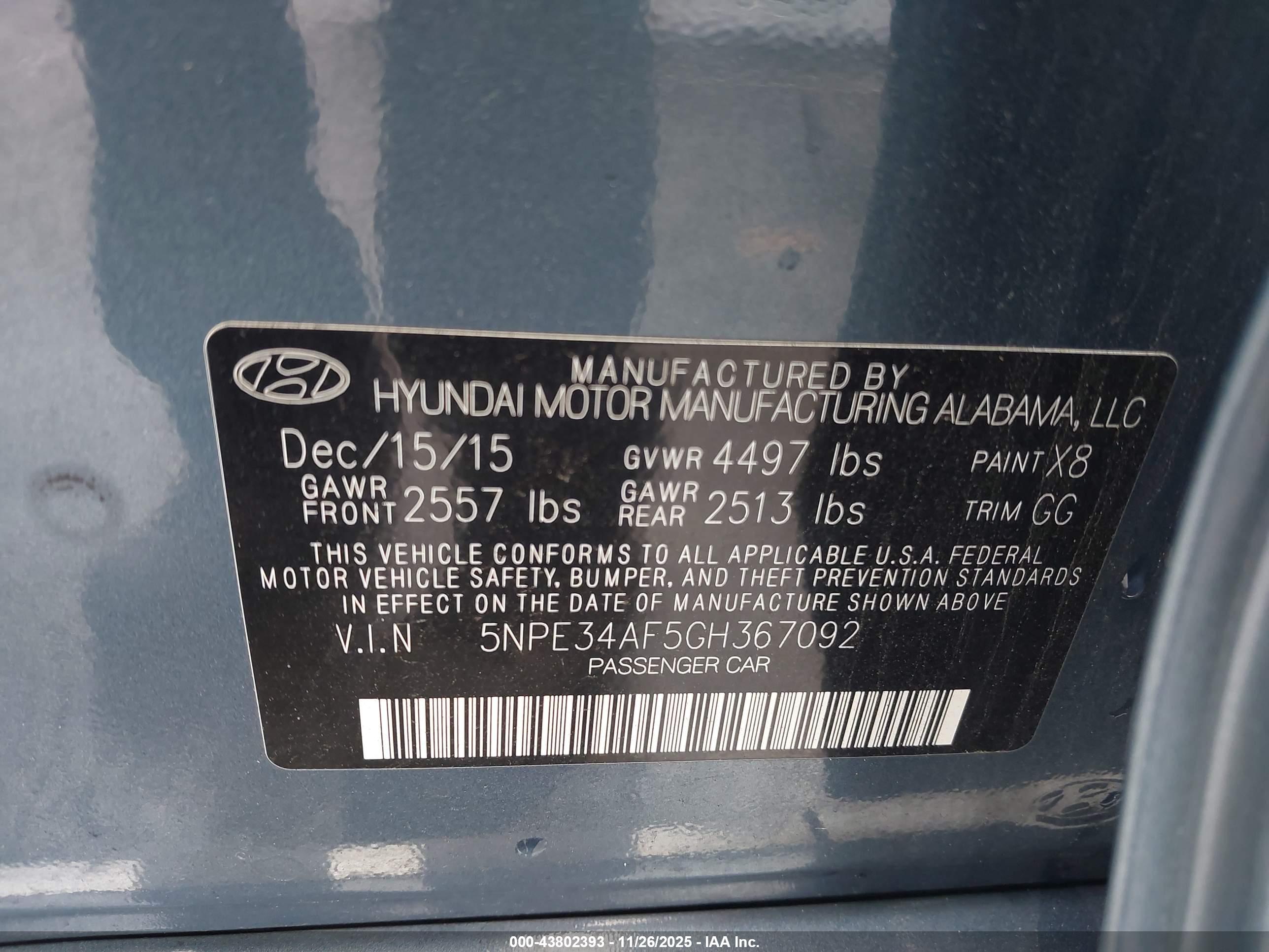 HYUNDAI SONATA image 9