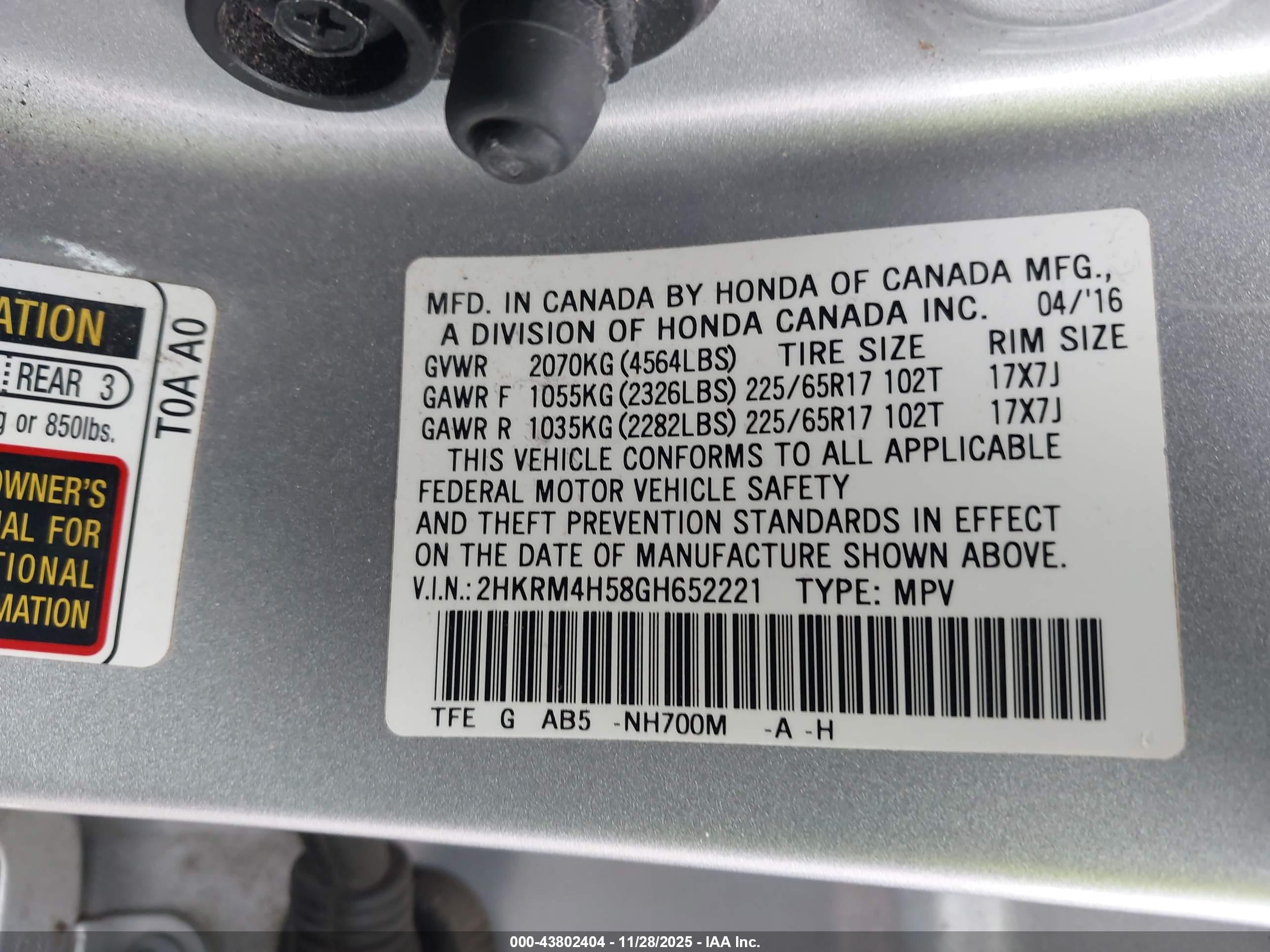 HONDA CR-V image 9