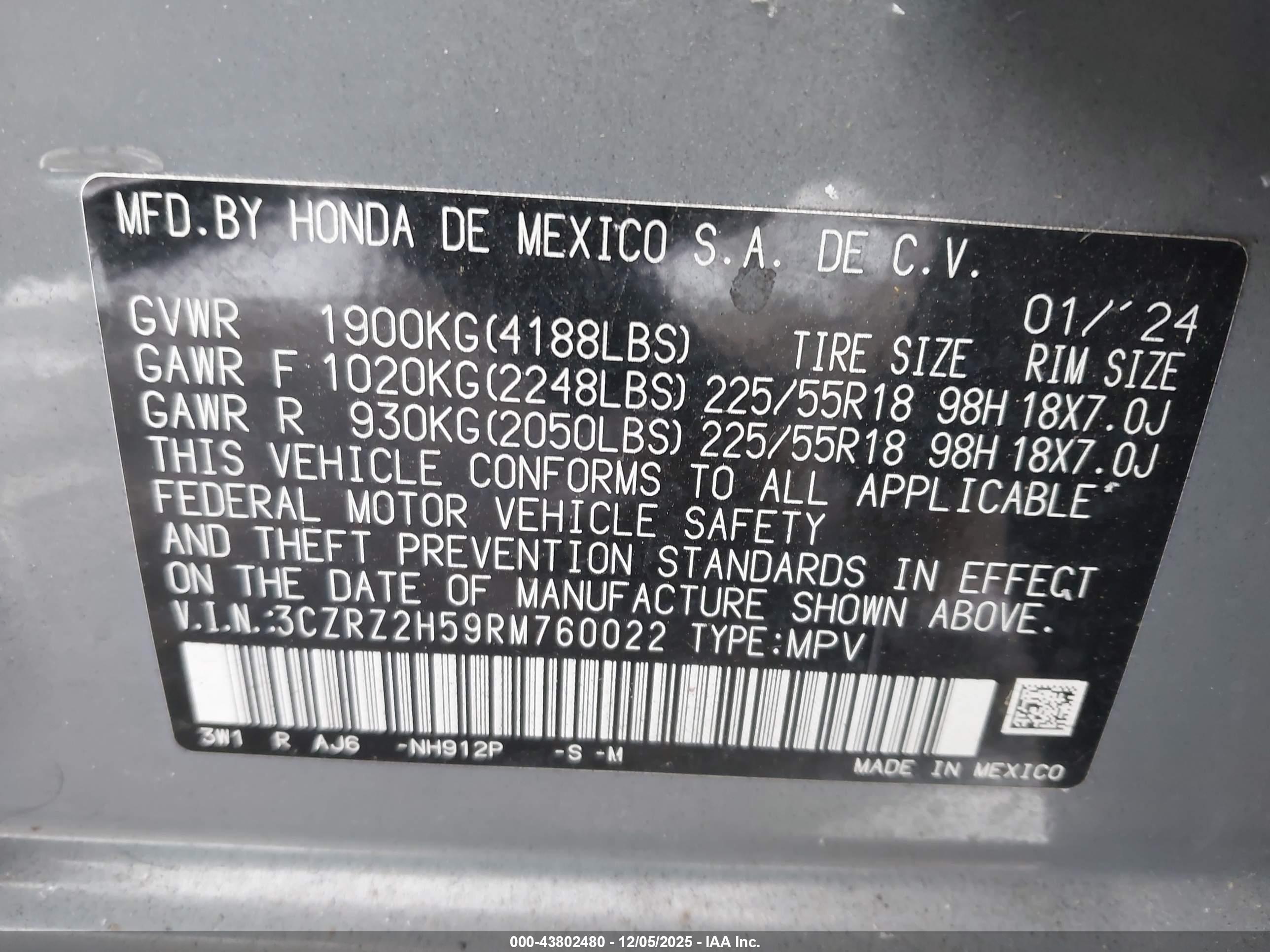 HONDA HR-V image 9
