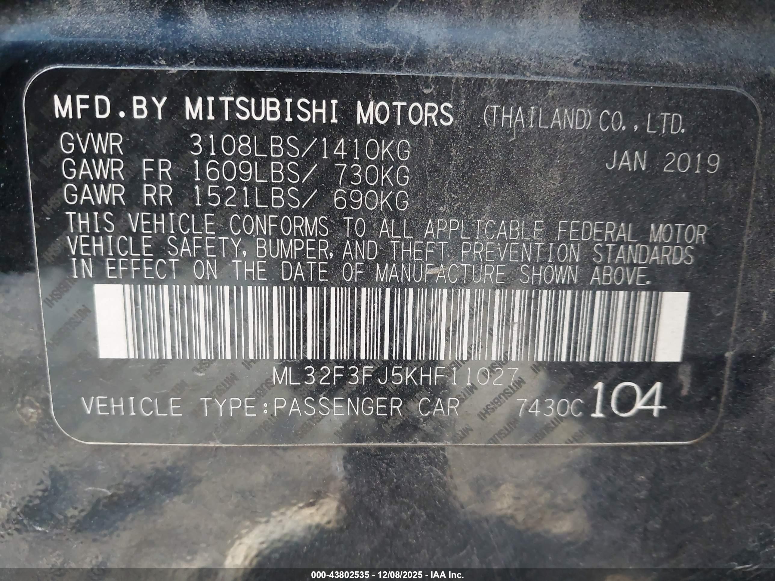 MITSUBISHI MIRAGE image 9