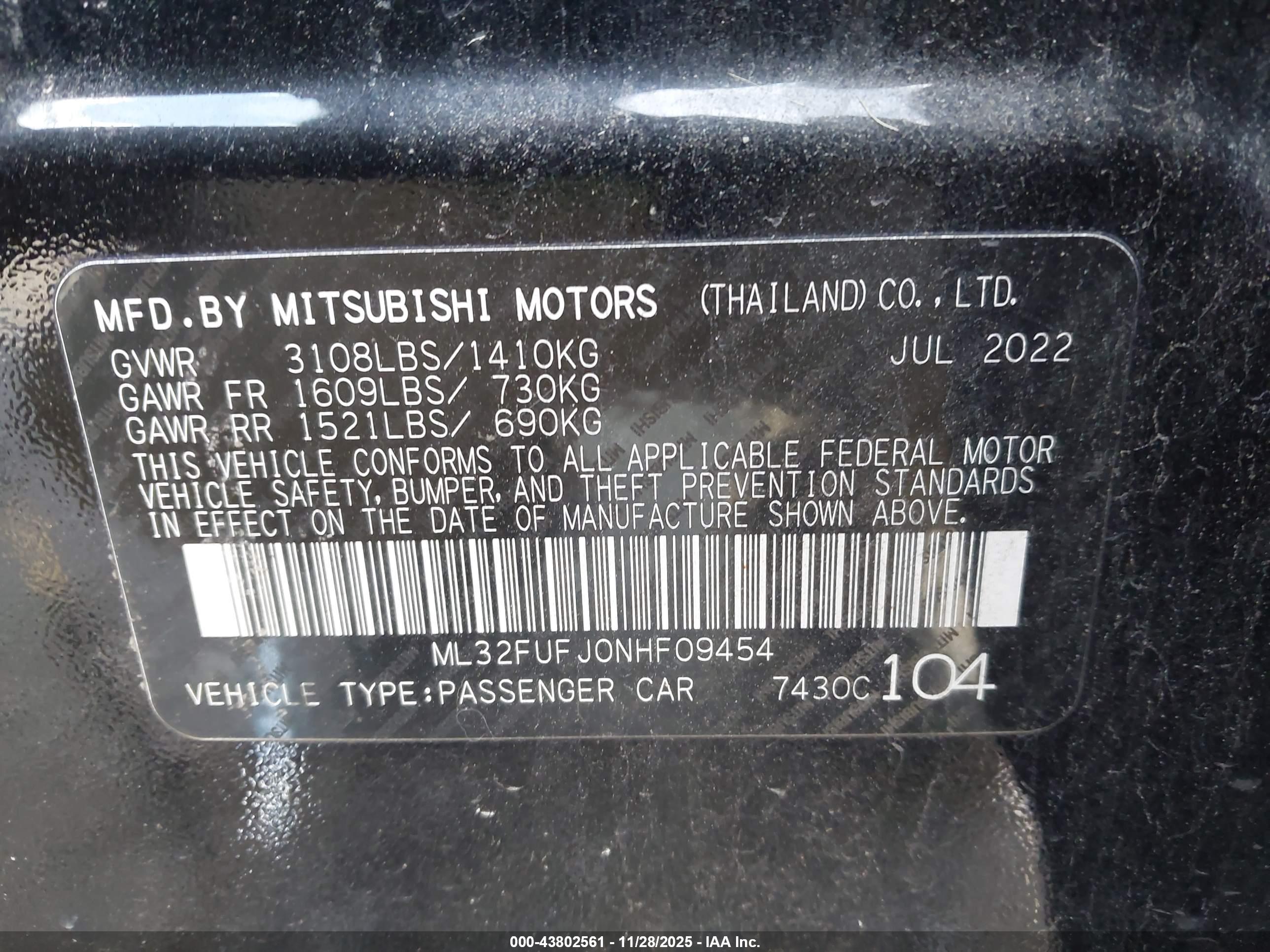 MITSUBISHI MIRAGE image 9