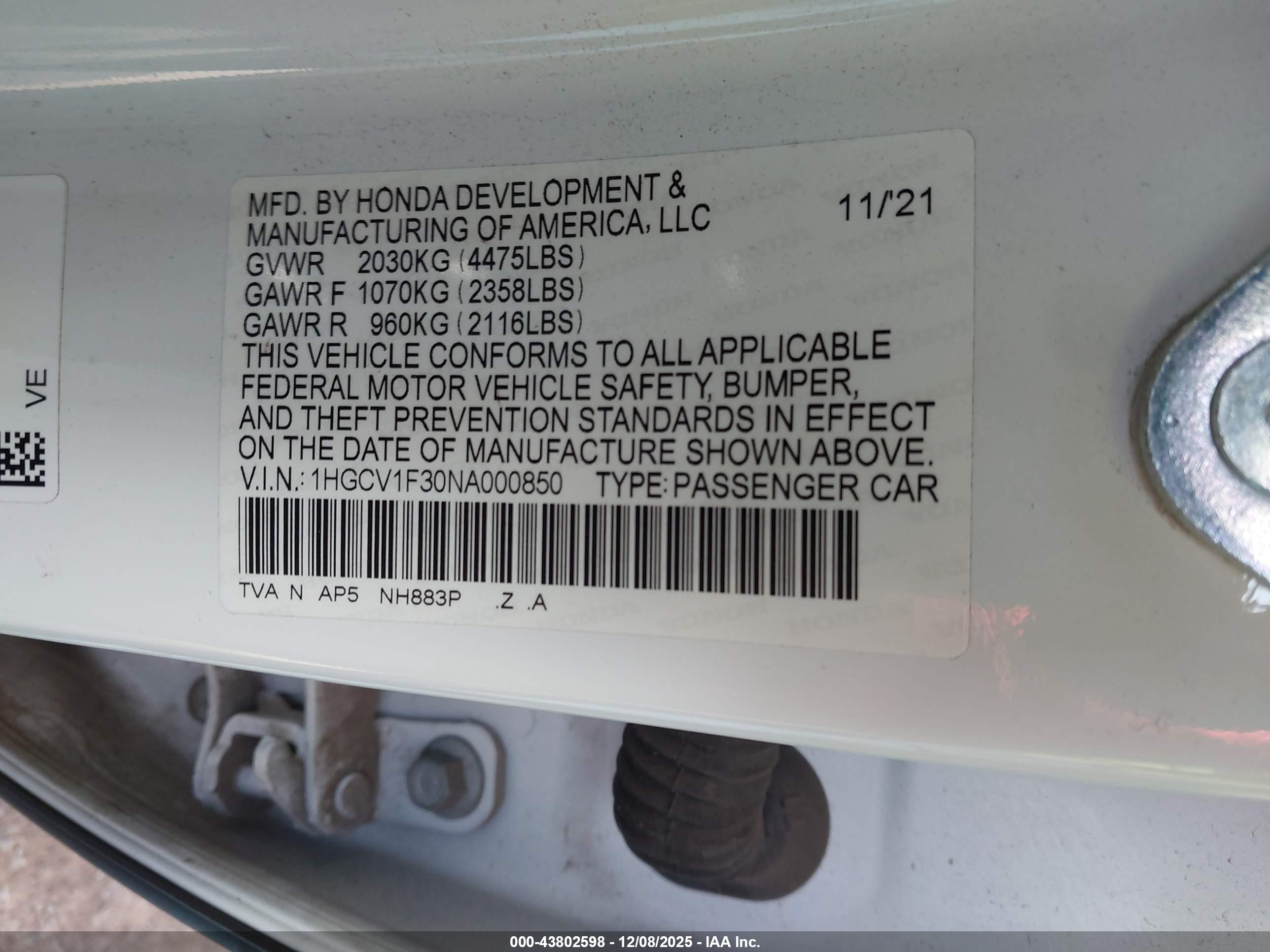 HONDA ACCORD image 9