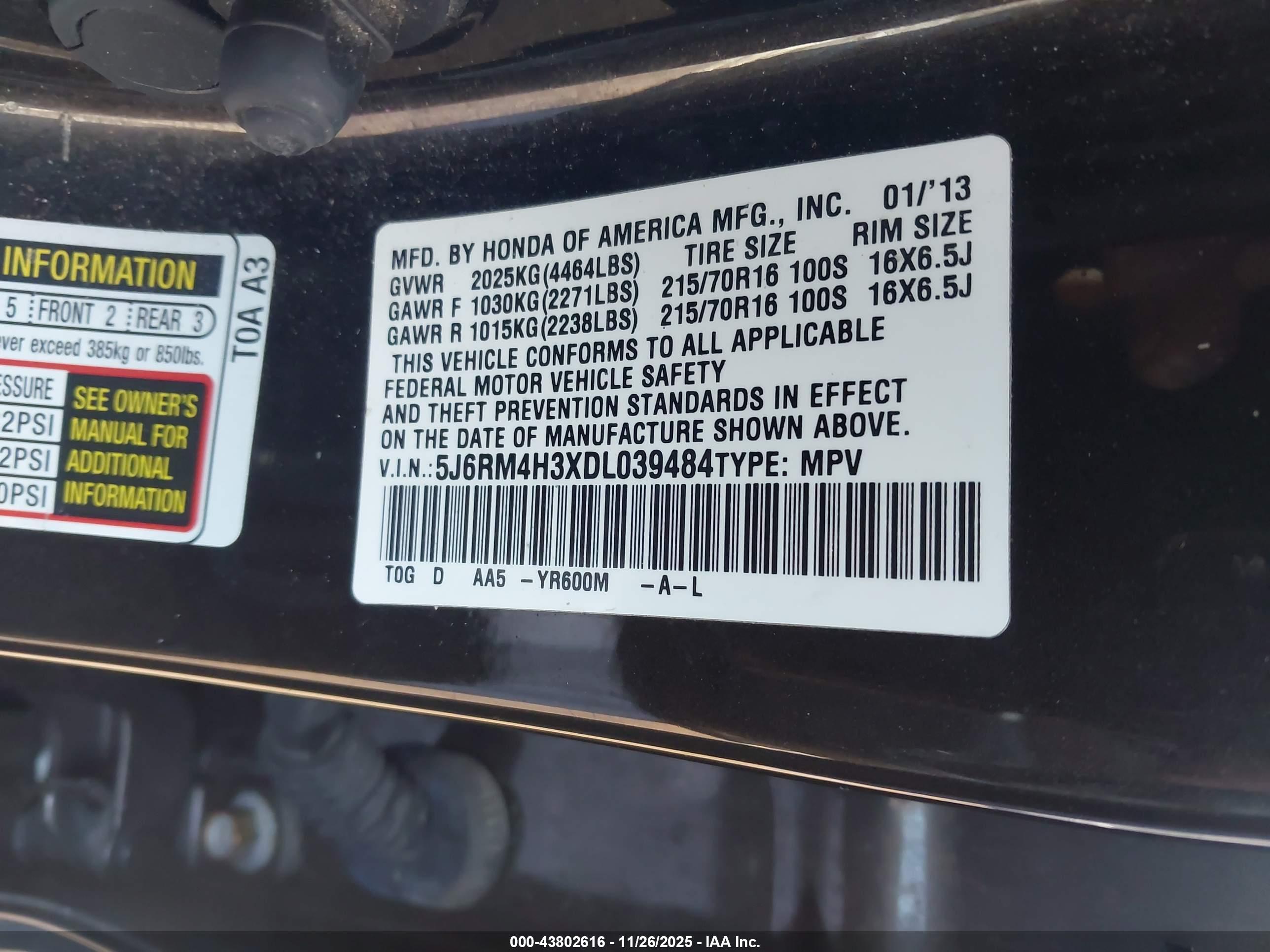 HONDA CR-V image 9