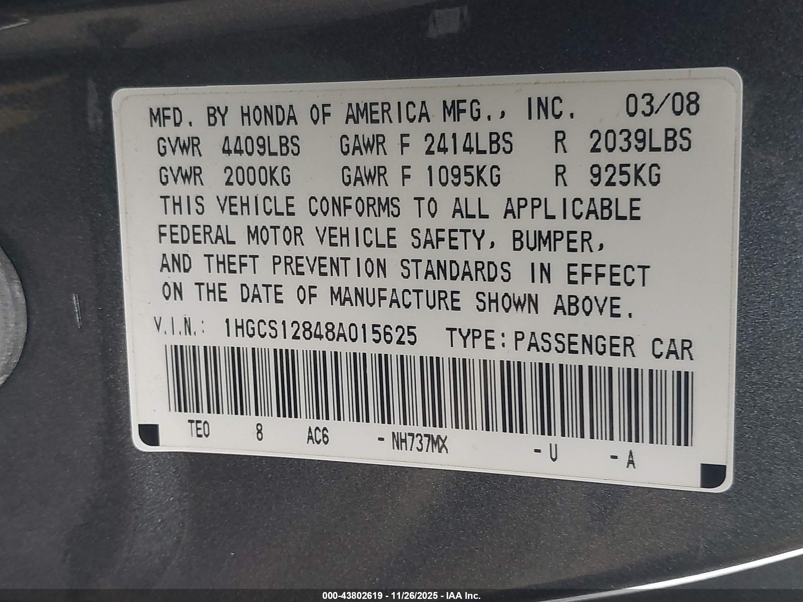 HONDA ACCORD image 9
