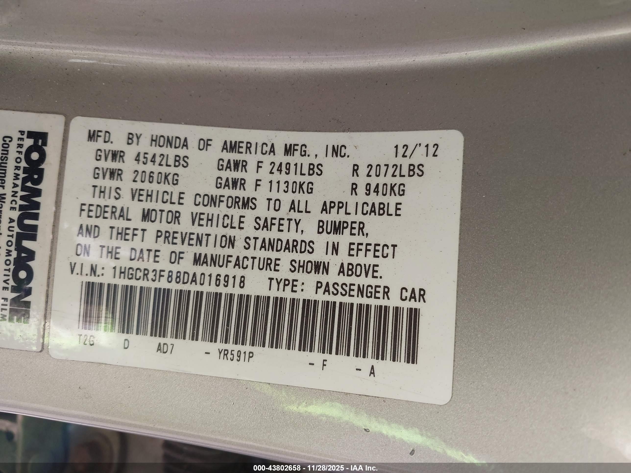 HONDA ACCORD image 9