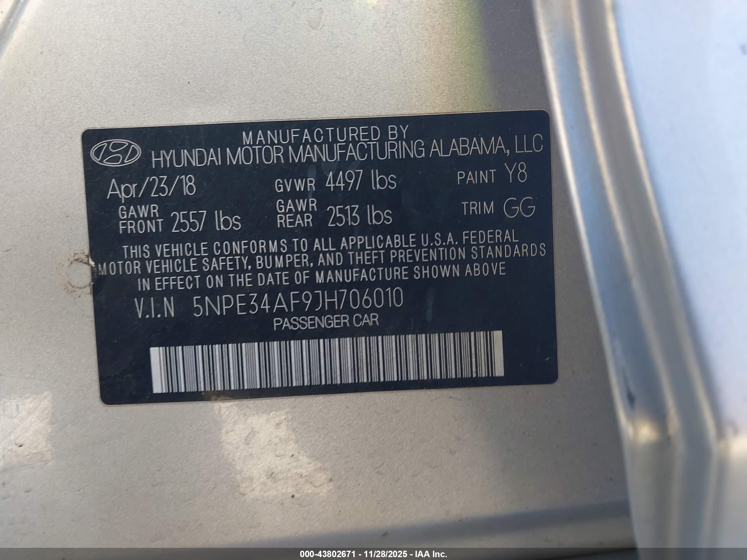 HYUNDAI SONATA image 9