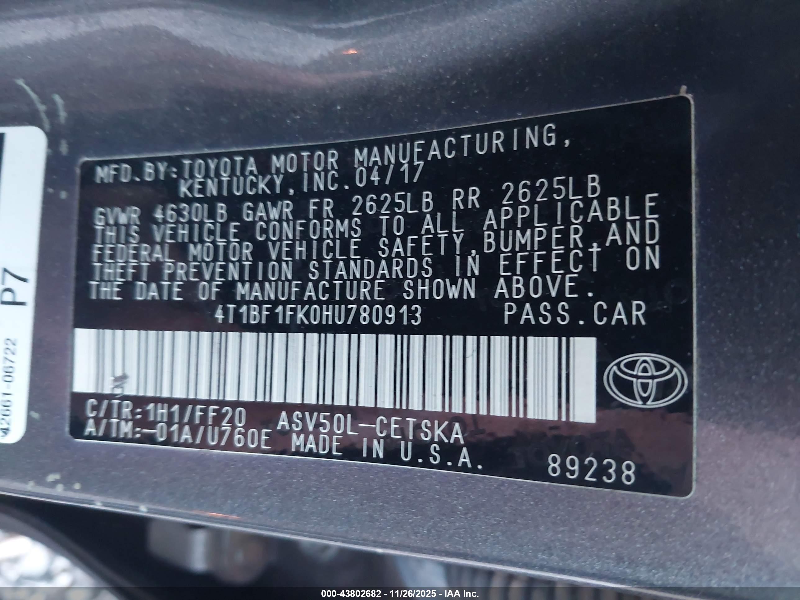 TOYOTA CAMRY image 9