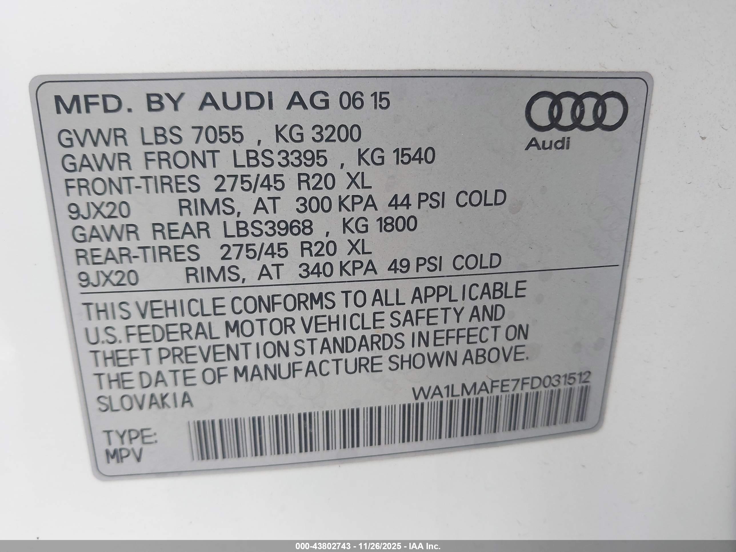AUDI Q7 image 9