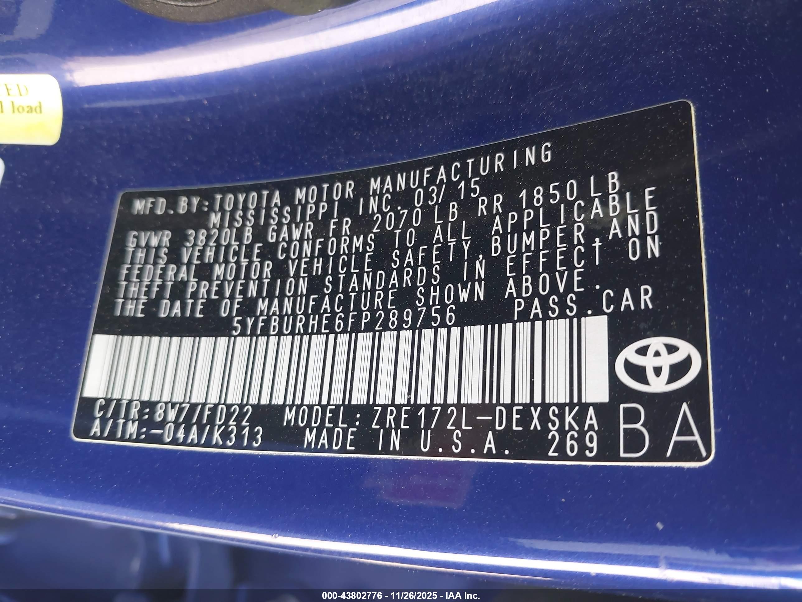 TOYOTA COROLLA image 9