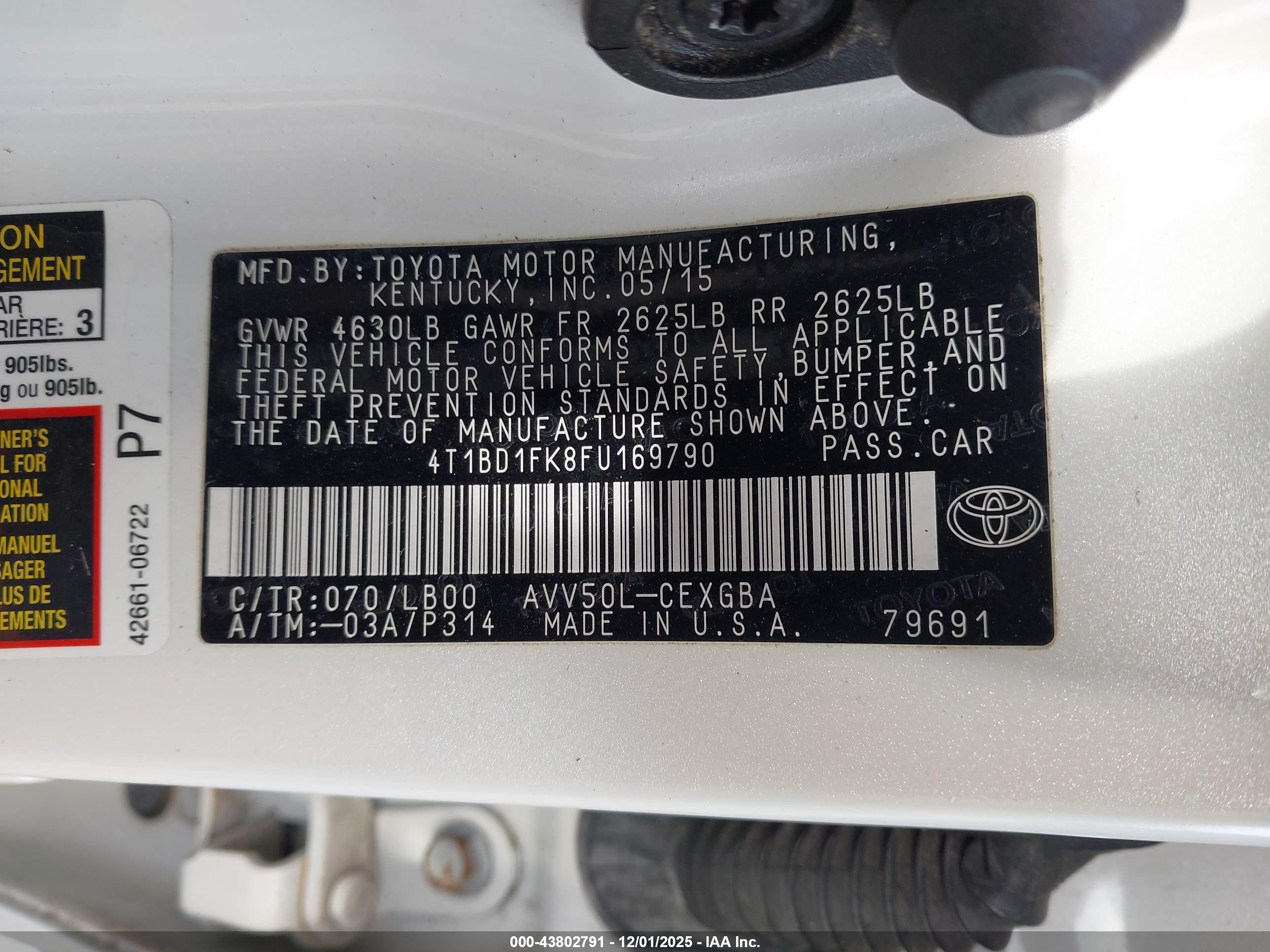 TOYOTA CAMRY image 9