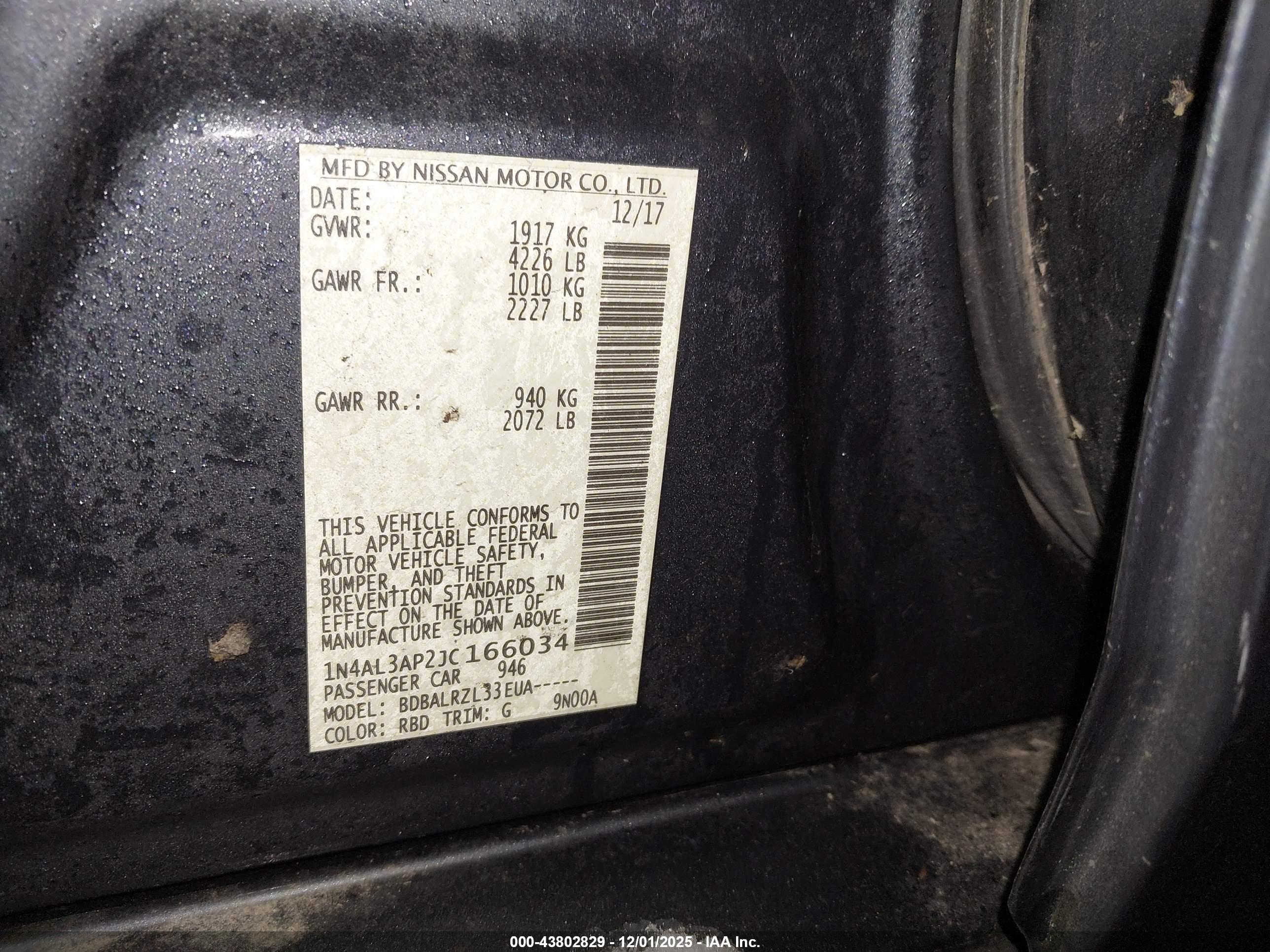 NISSAN ALTIMA image 9