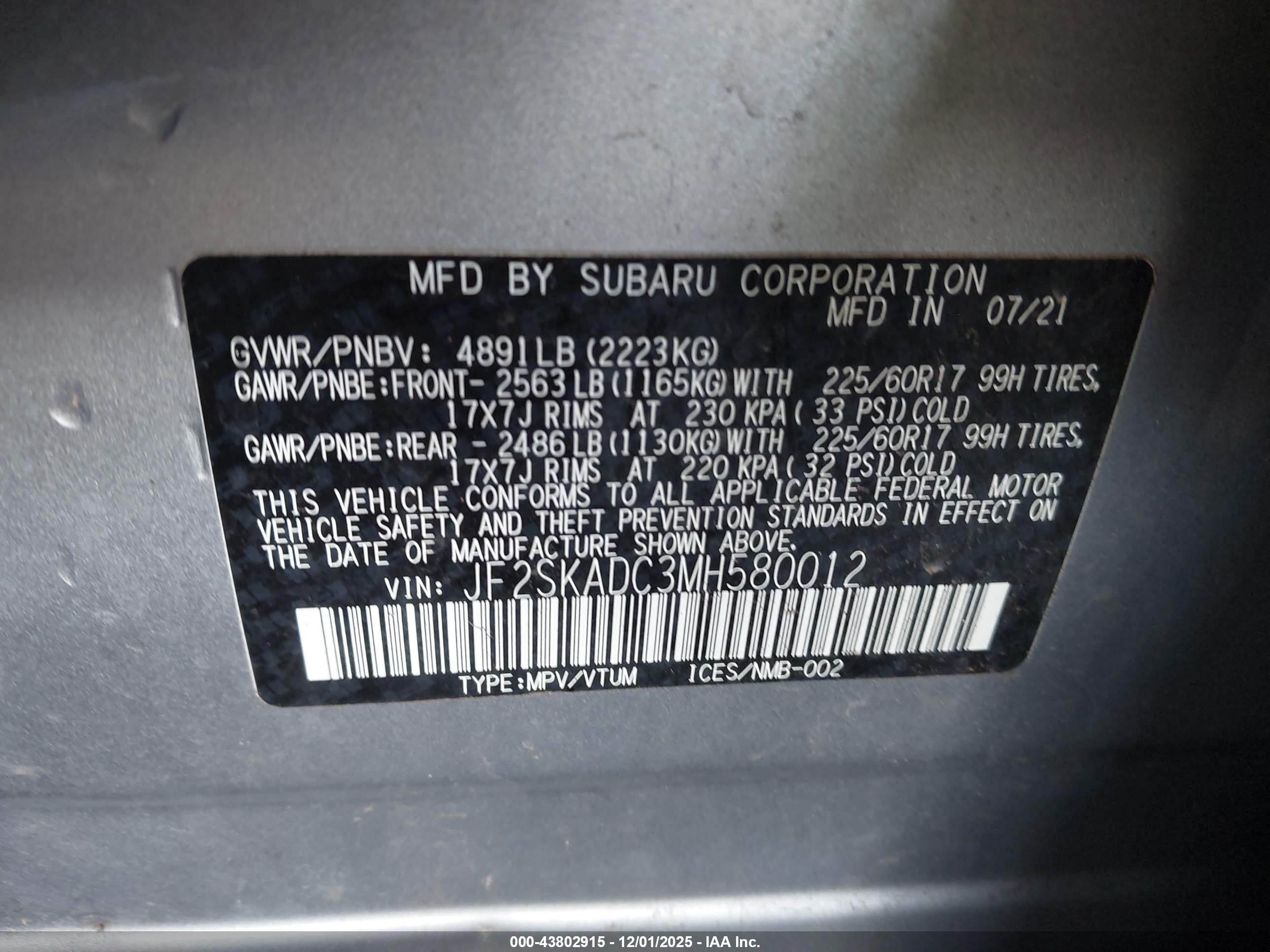 SUBARU FORESTER image 9