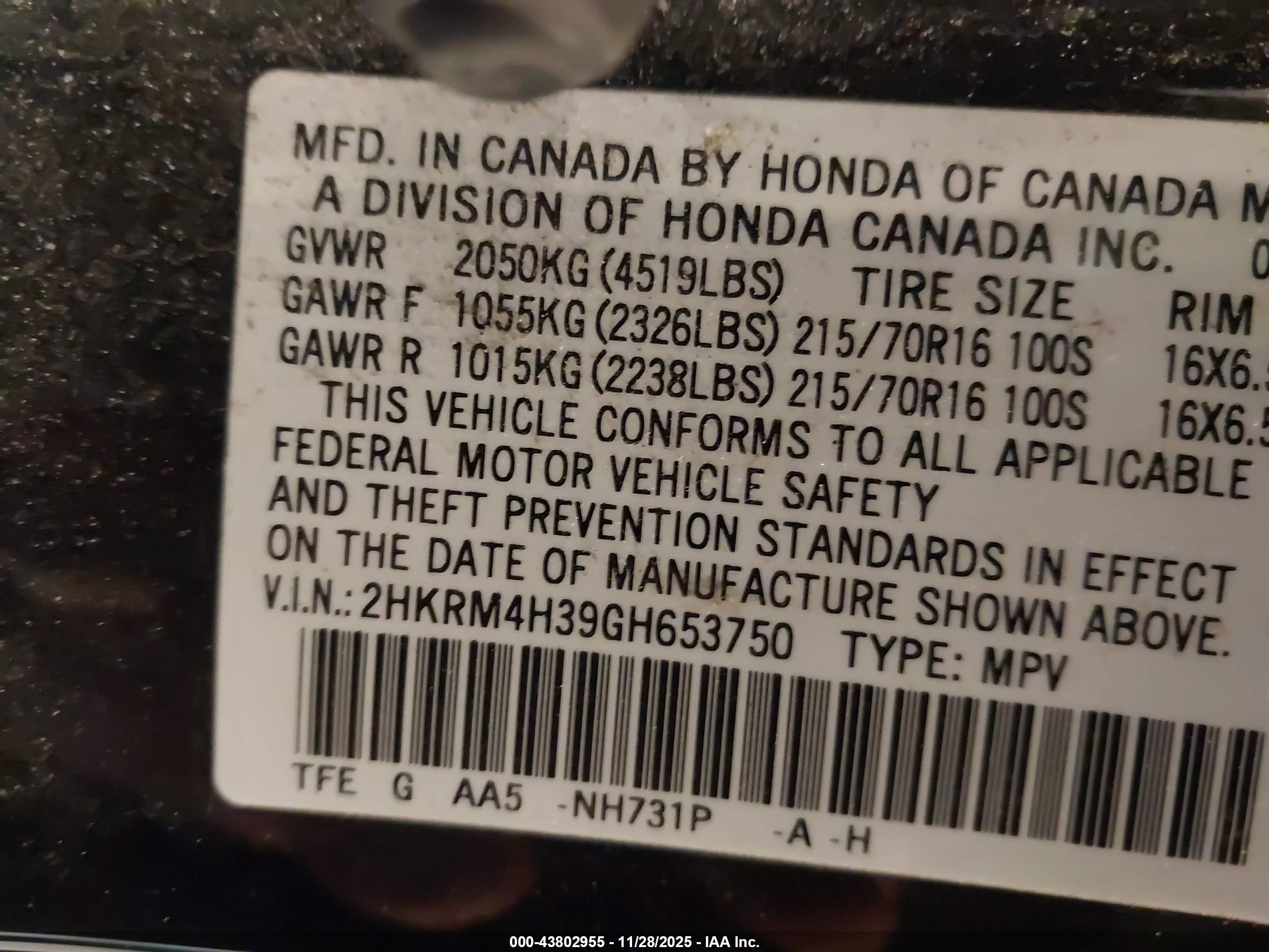 HONDA CR-V image 9