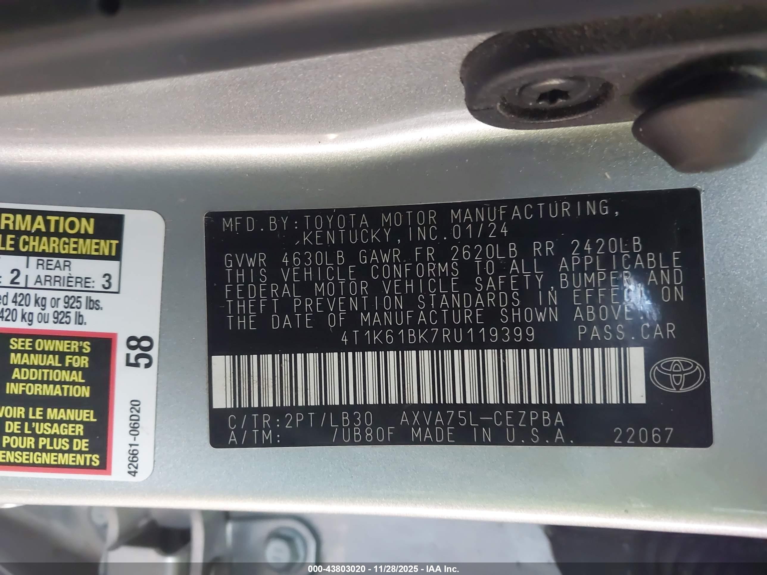 TOYOTA CAMRY image 9