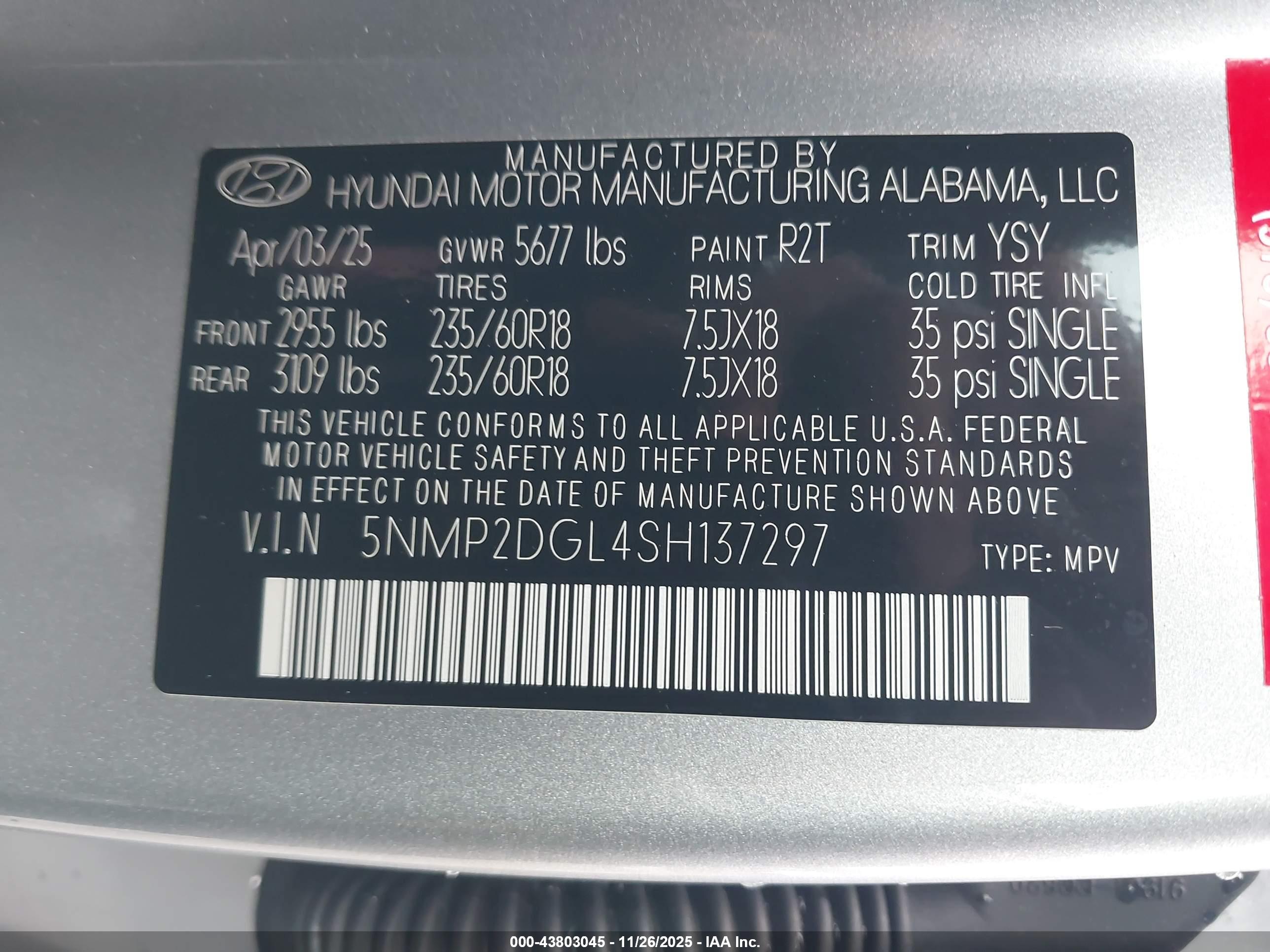 HYUNDAI SANTA image 9