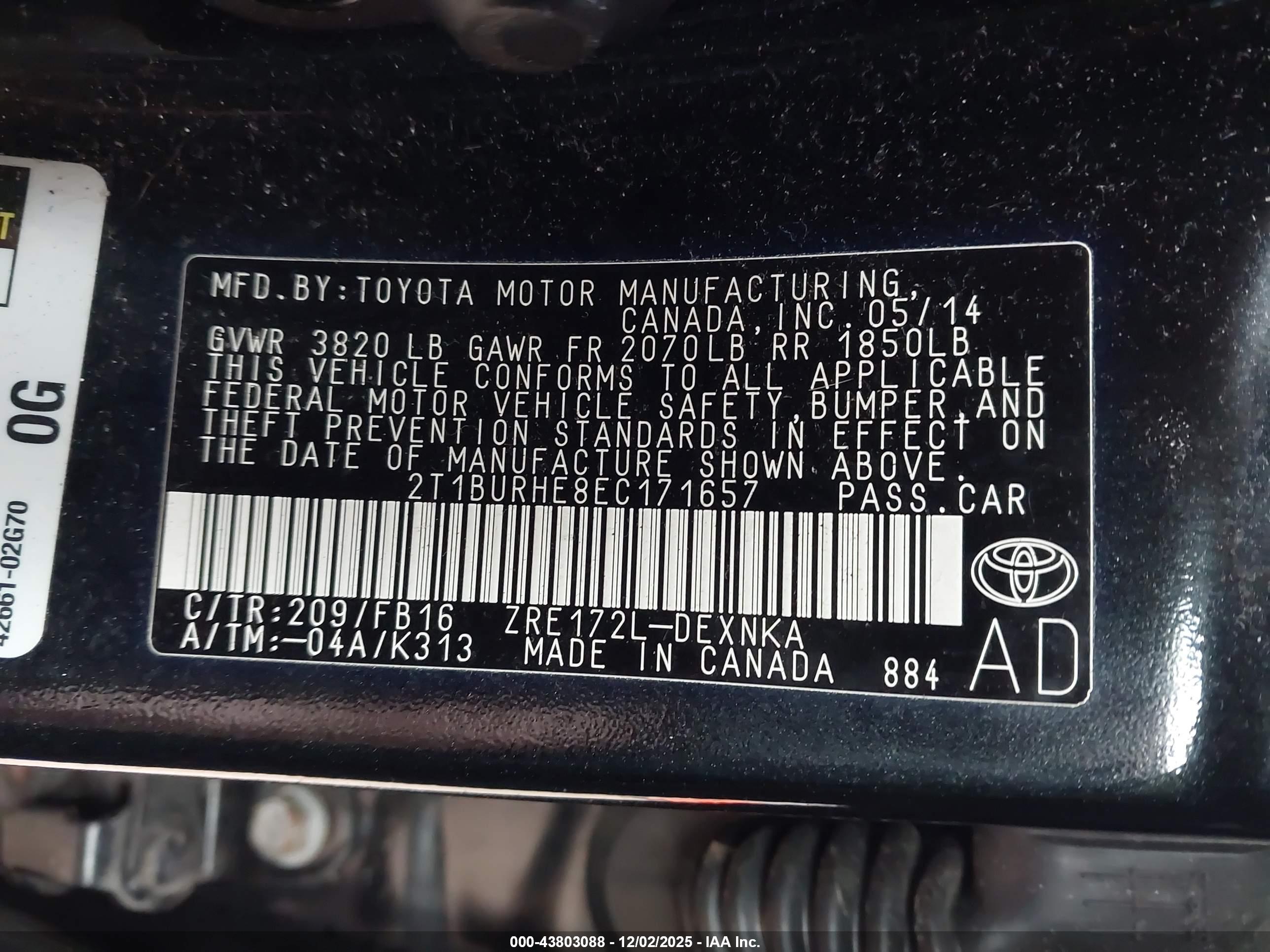 TOYOTA COROLLA image 9