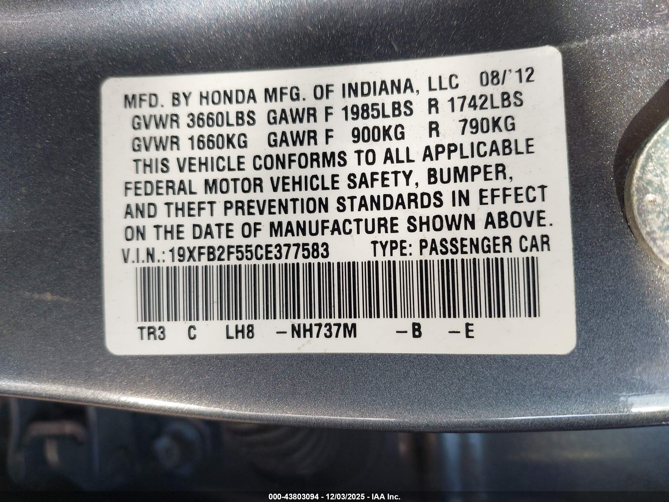 HONDA CIVIC image 9