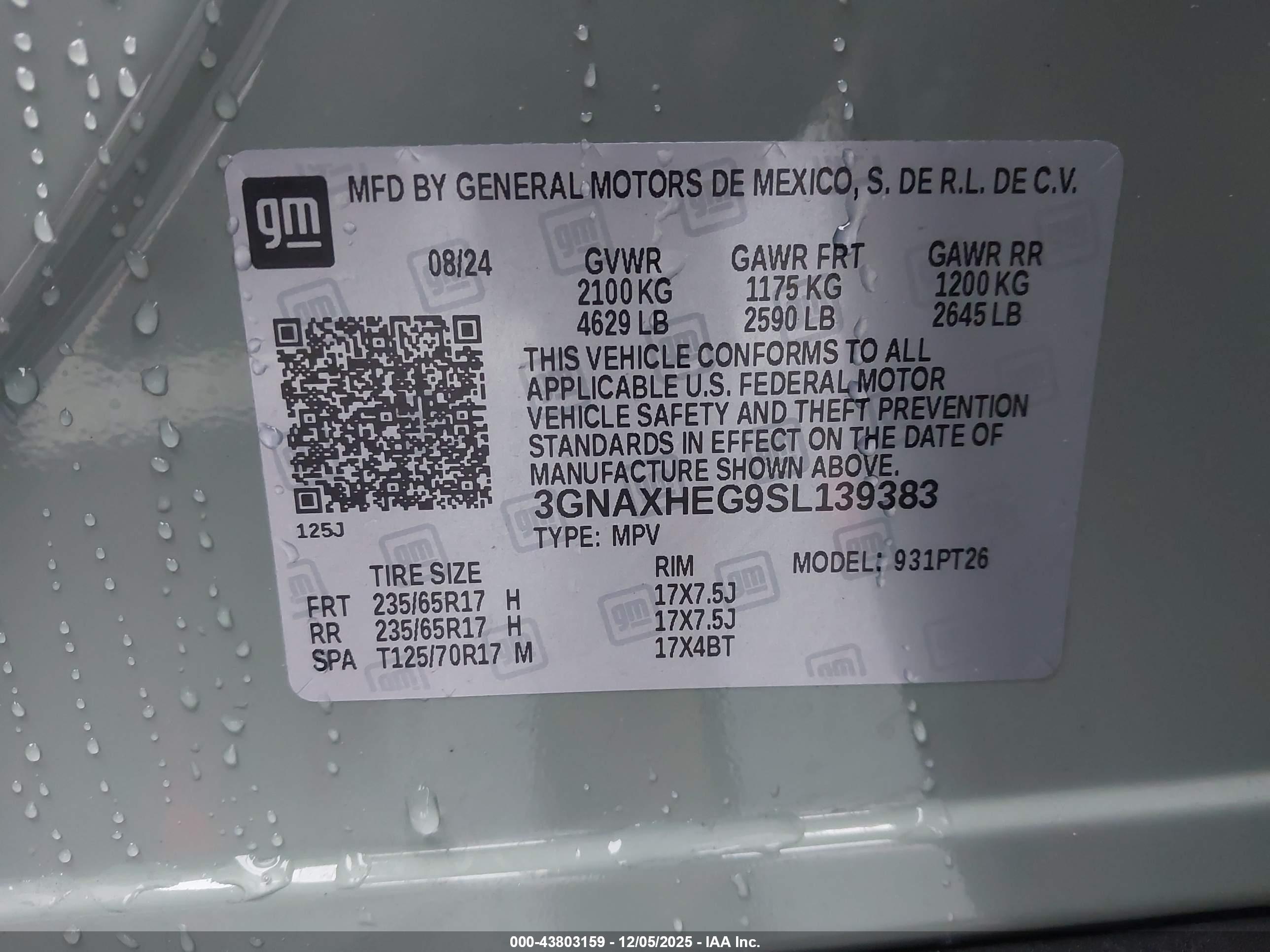 CHEVROLET EQUINOX image 9