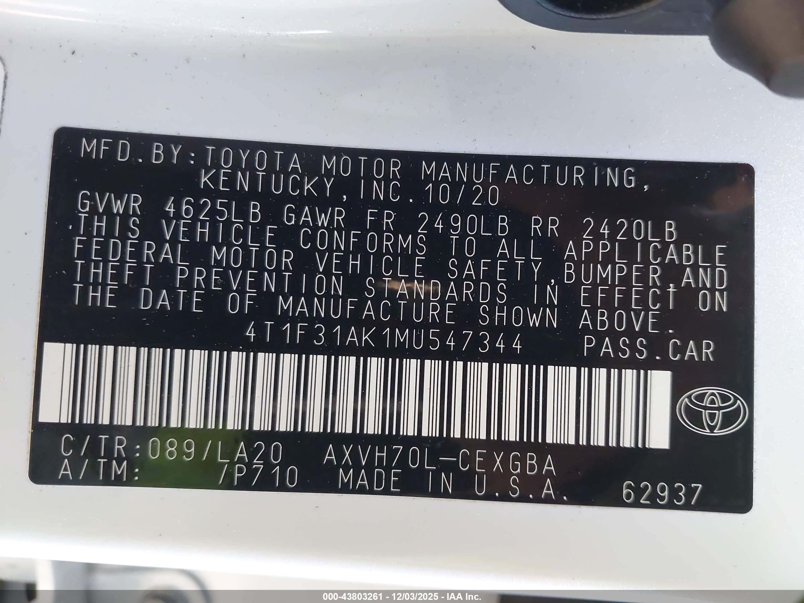TOYOTA CAMRY image 9