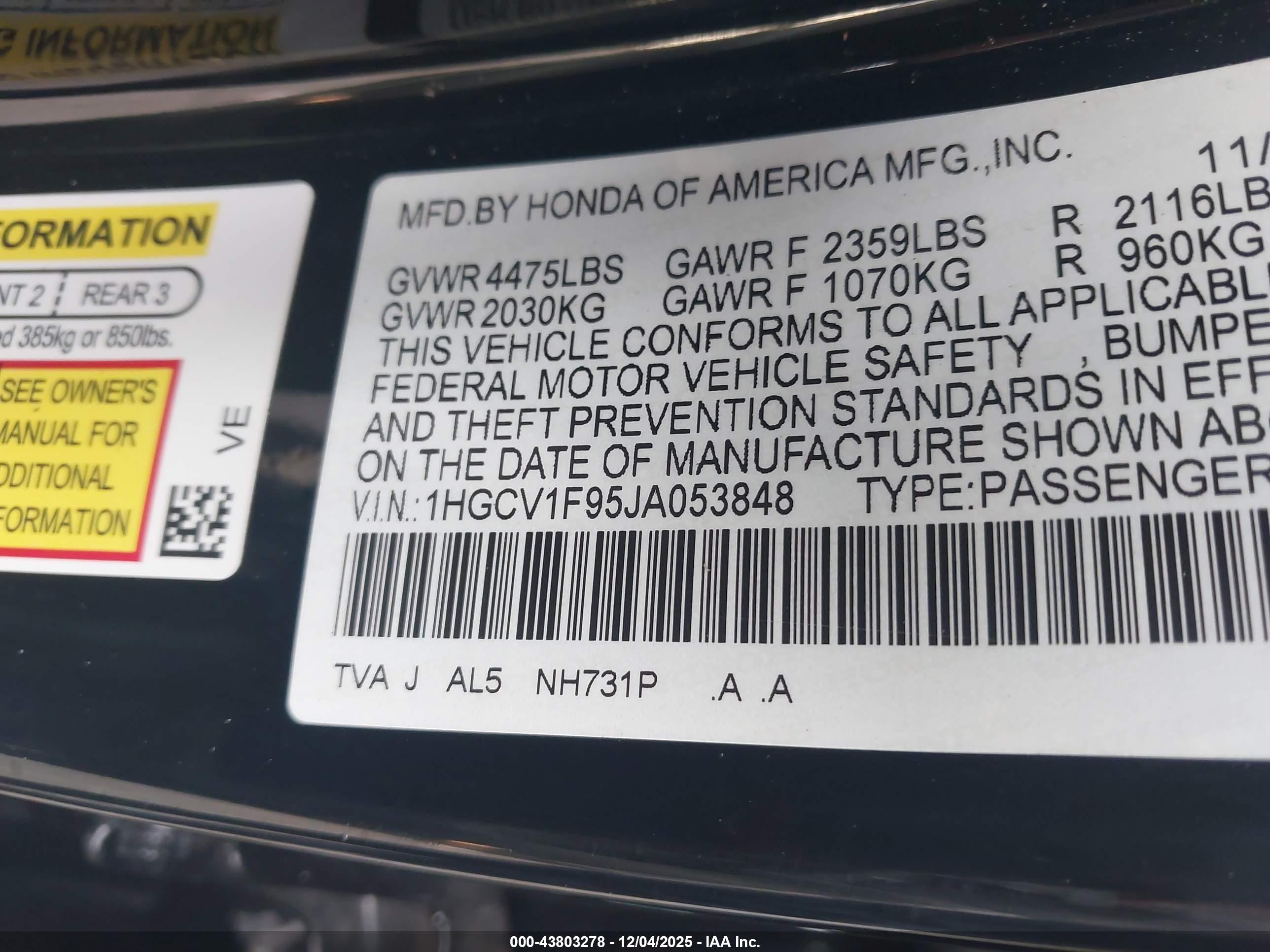 HONDA ACCORD image 9