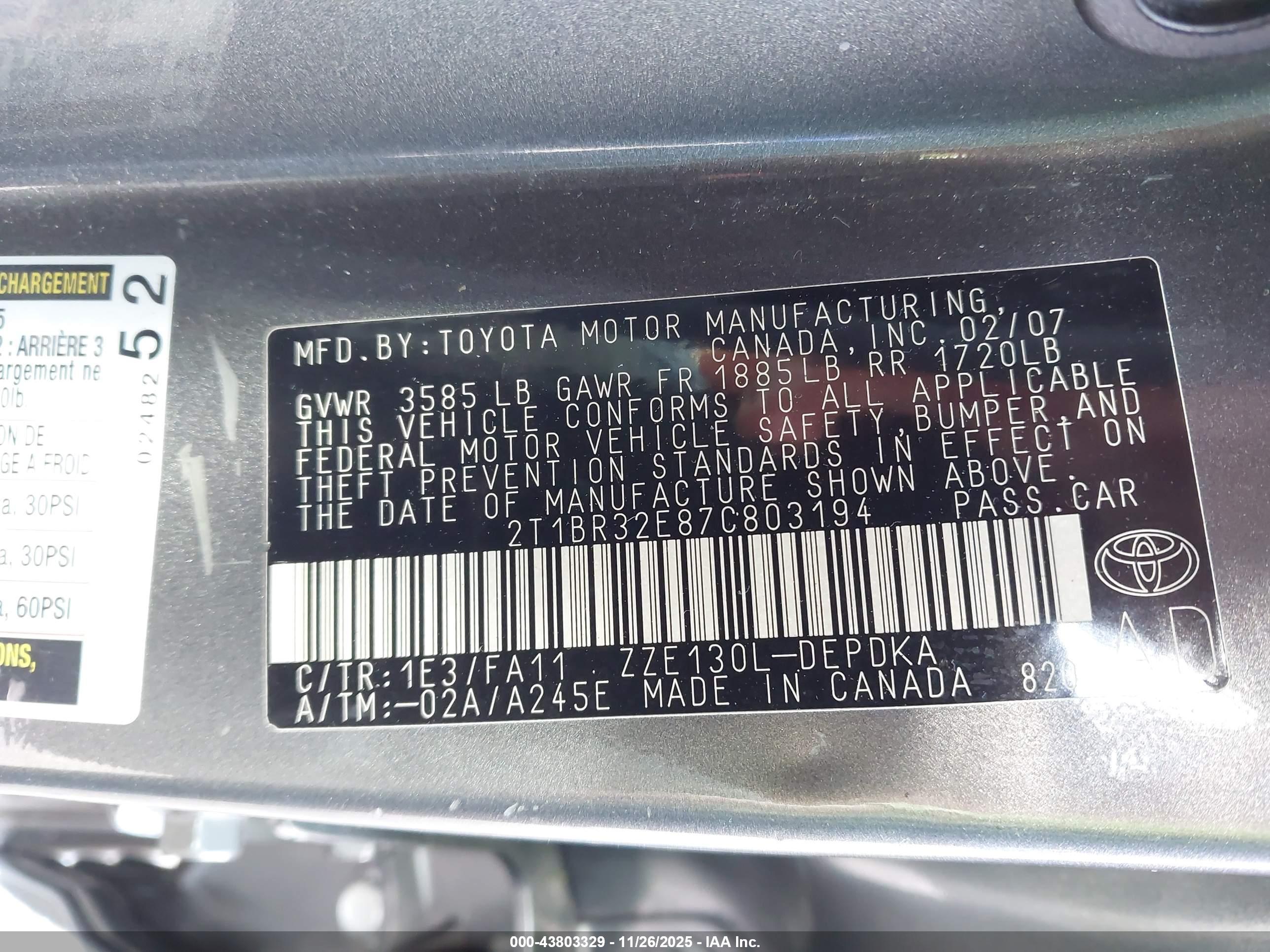 TOYOTA COROLLA image 9