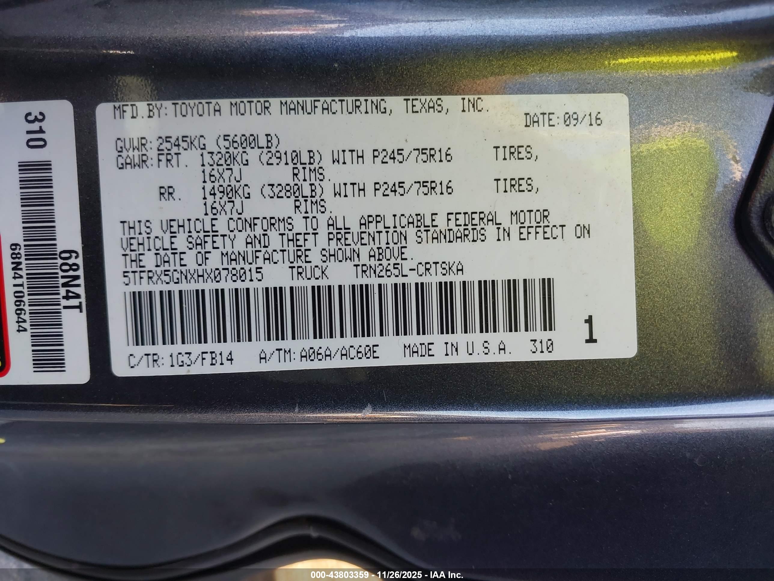 TOYOTA TACOMA image 9