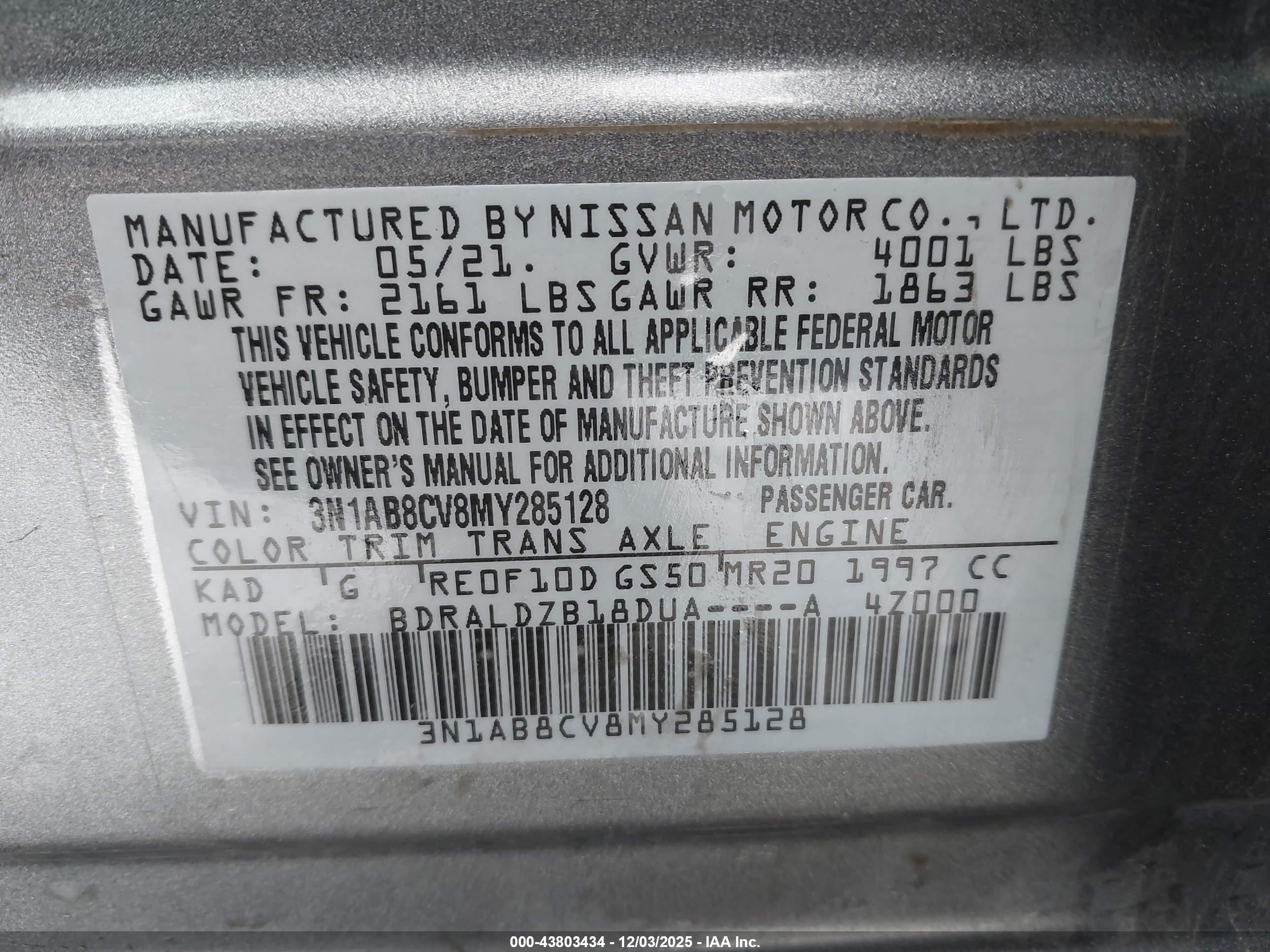 NISSAN SENTRA image 9