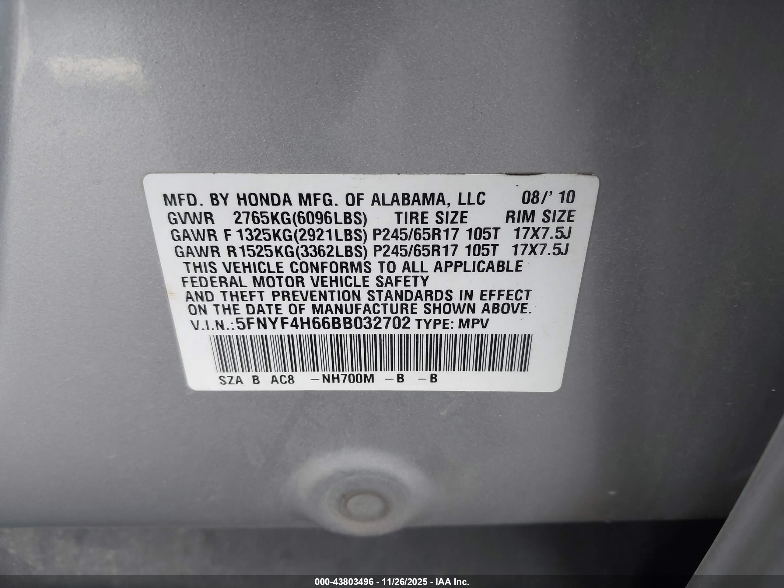 HONDA PILOT image 9