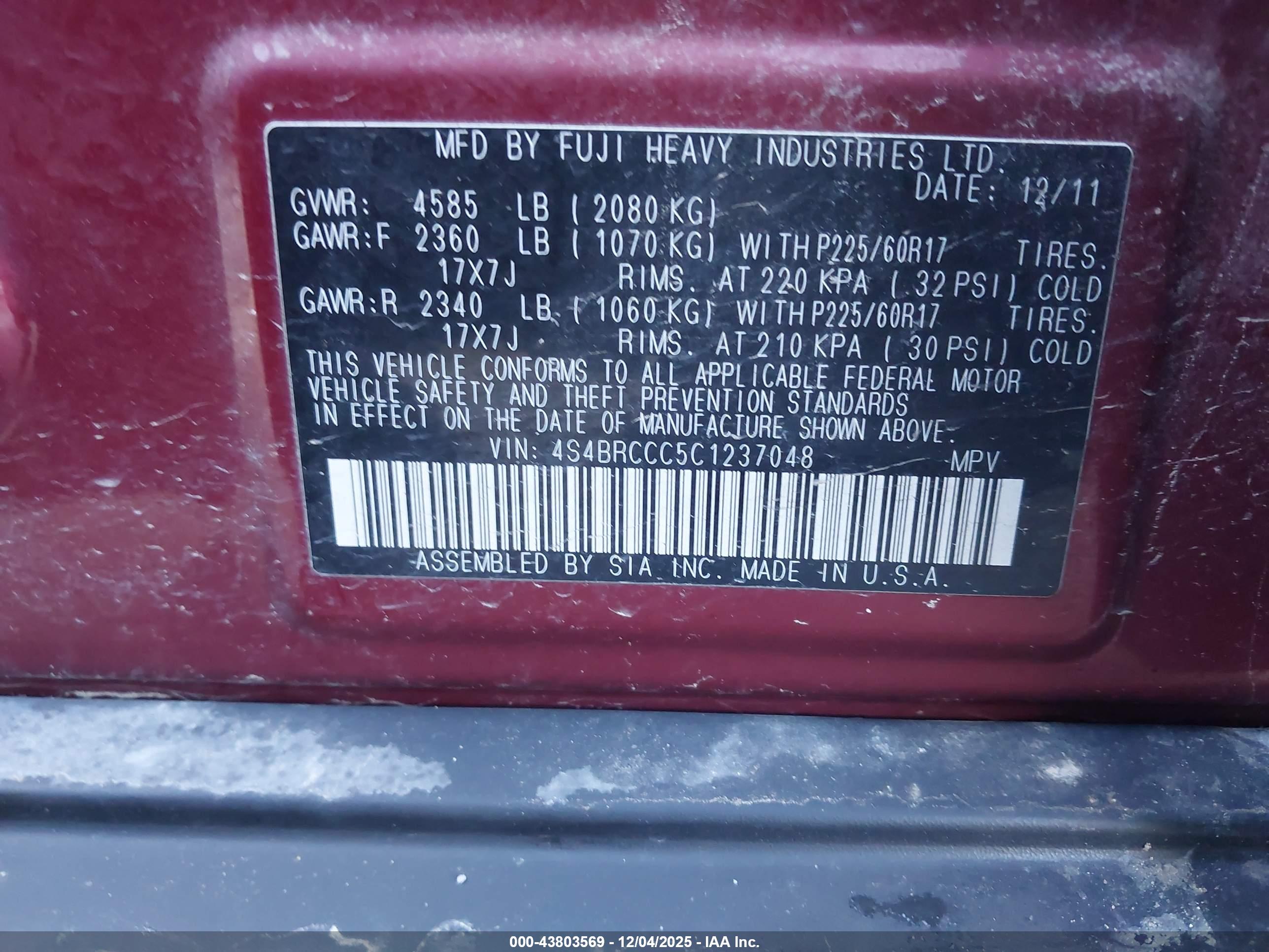 SUBARU OUTBACK image 9