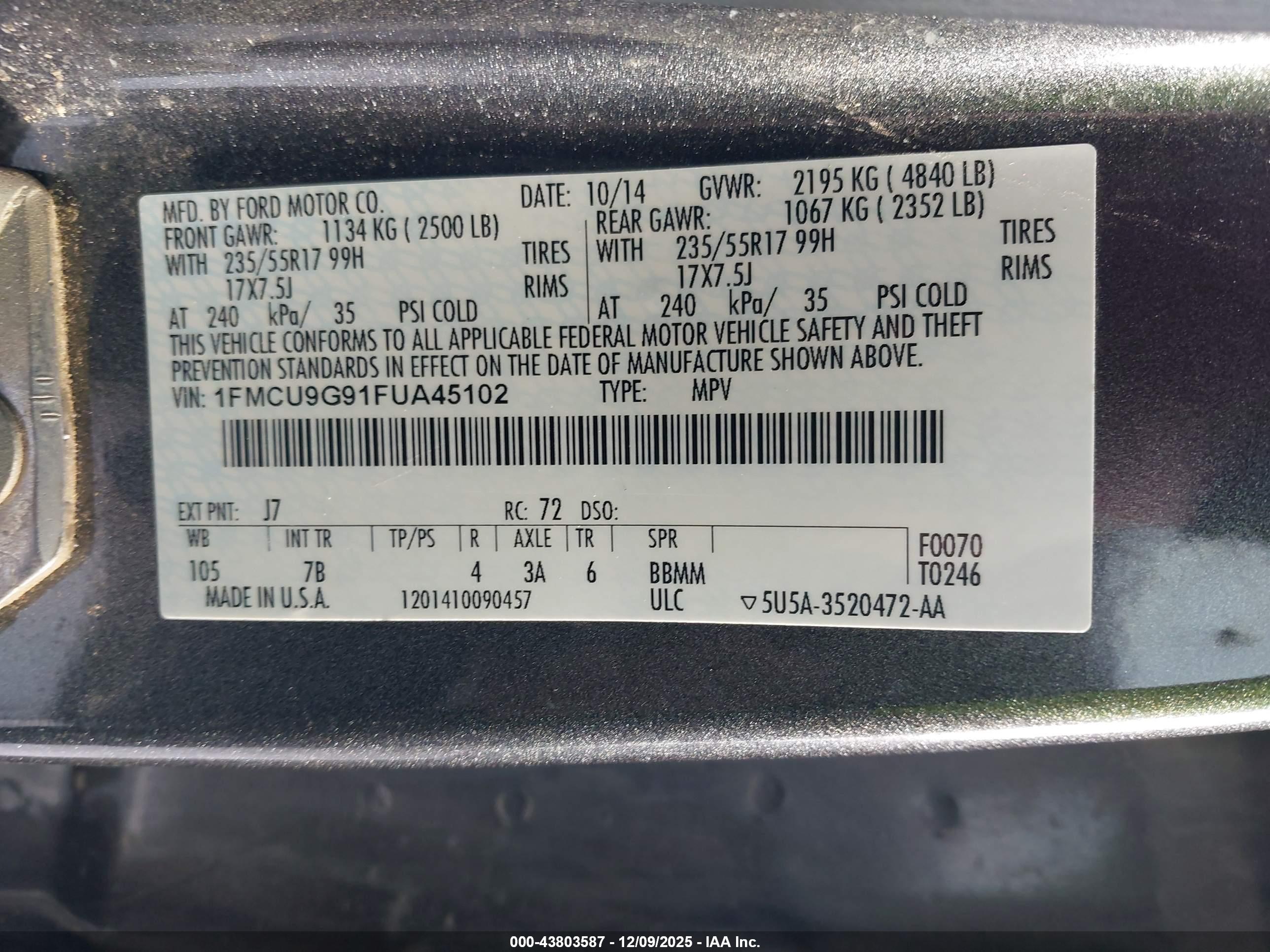 FORD ESCAPE image 9