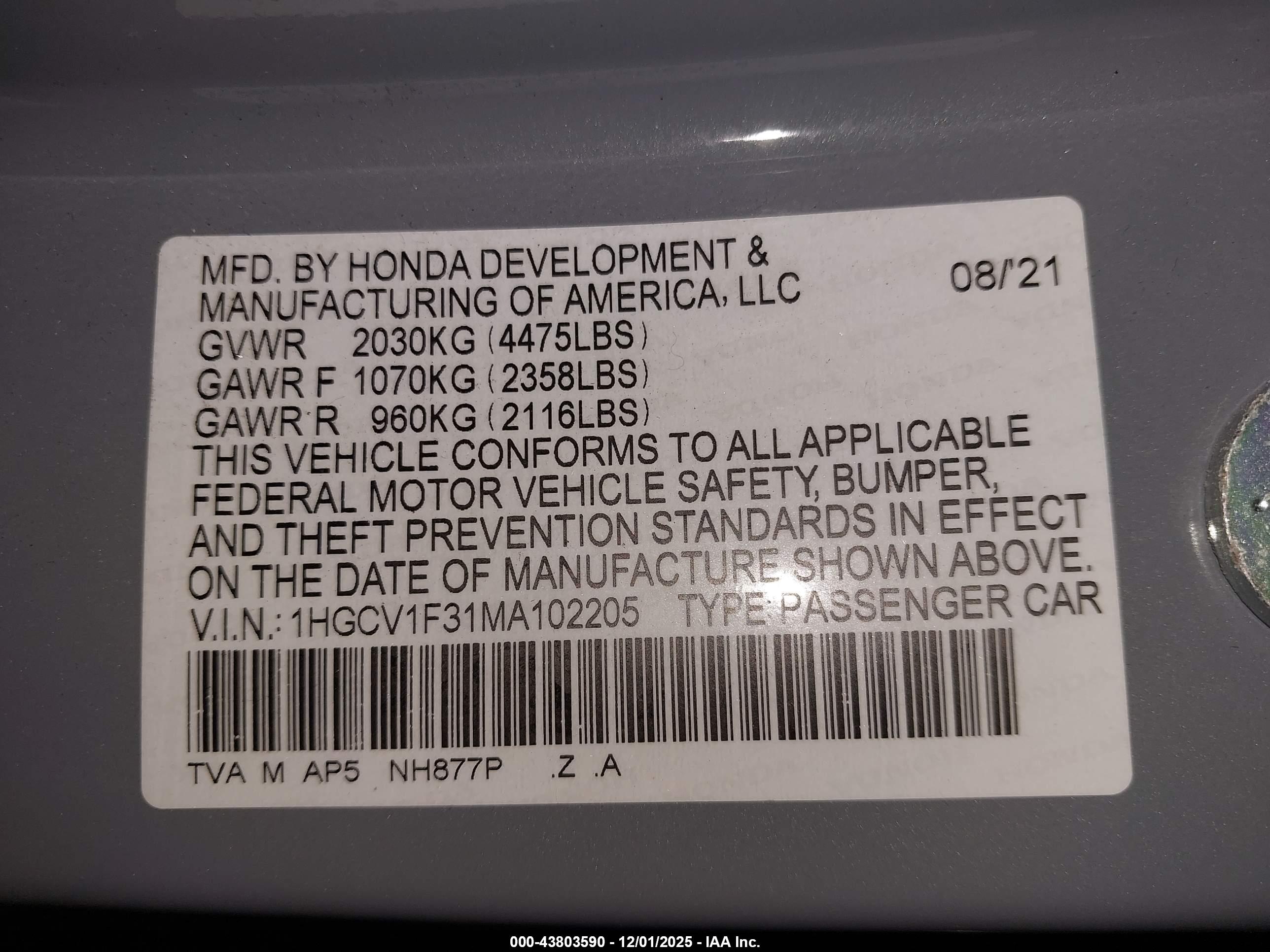 HONDA ACCORD image 9