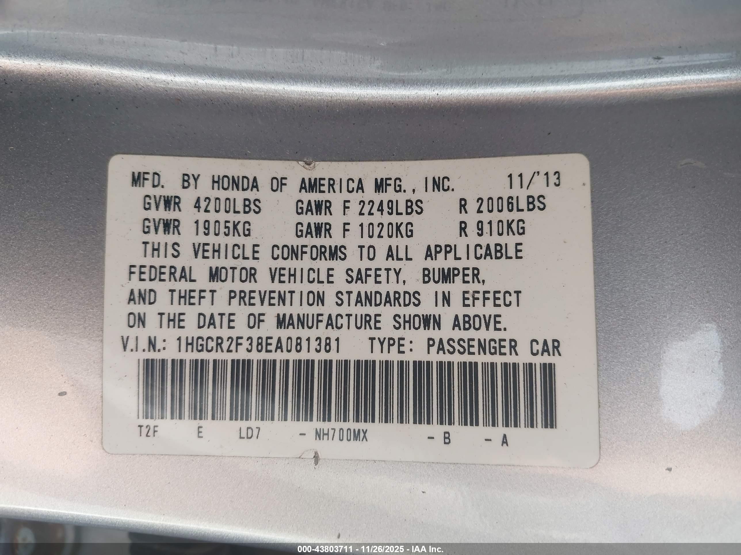 HONDA ACCORD image 9