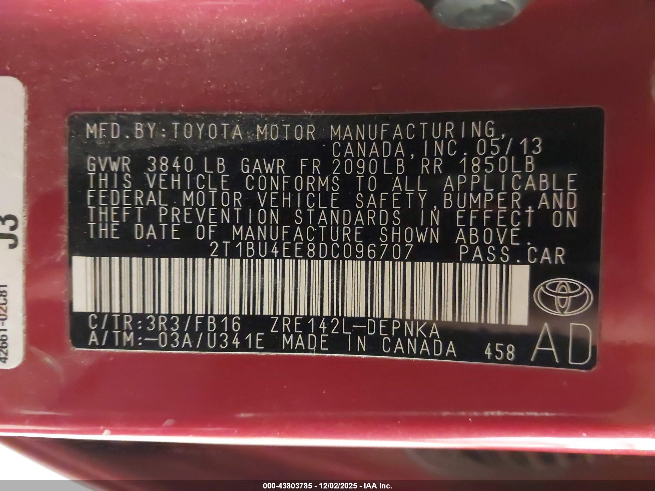 TOYOTA COROLLA image 9