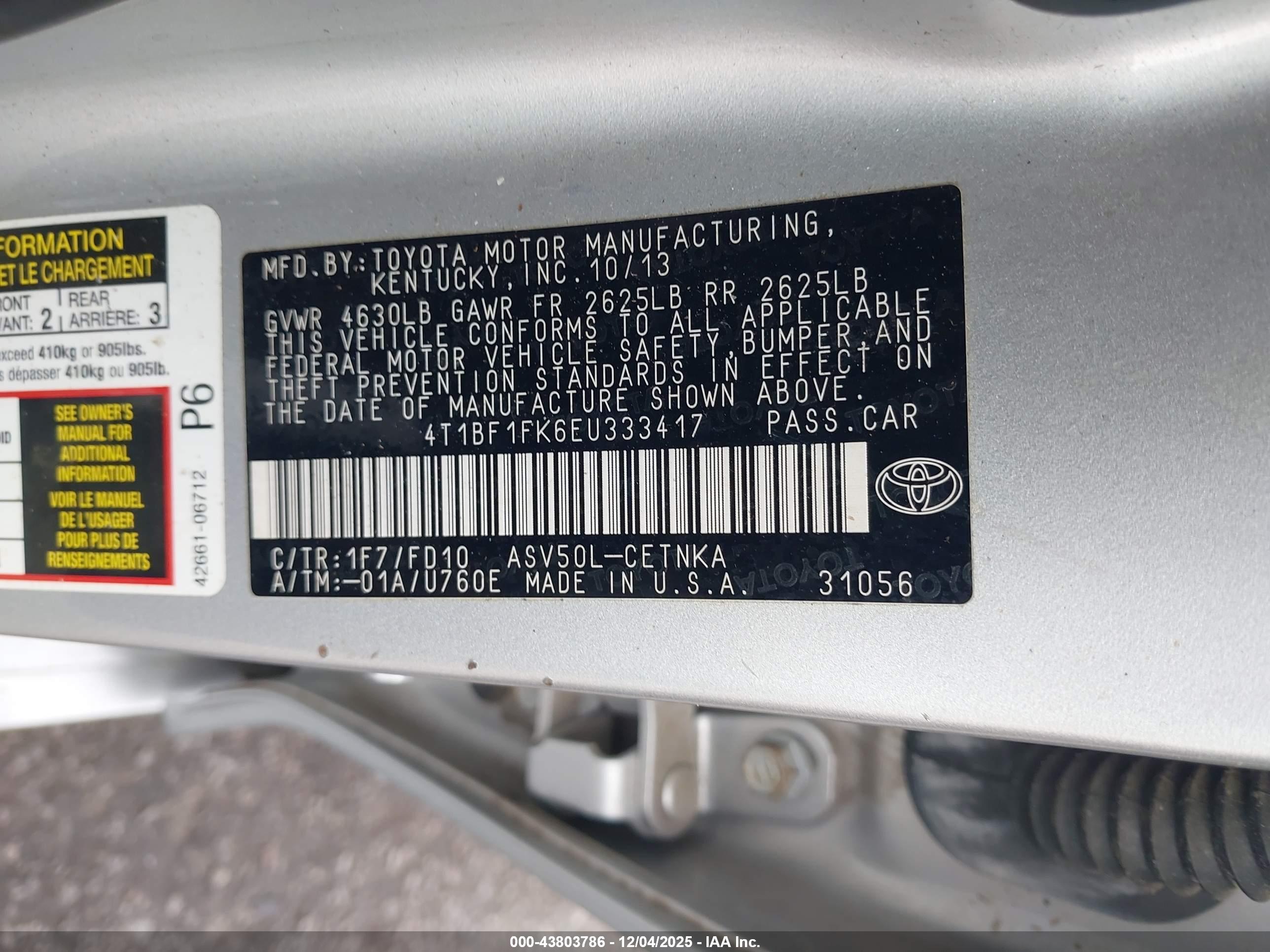 TOYOTA CAMRY image 9