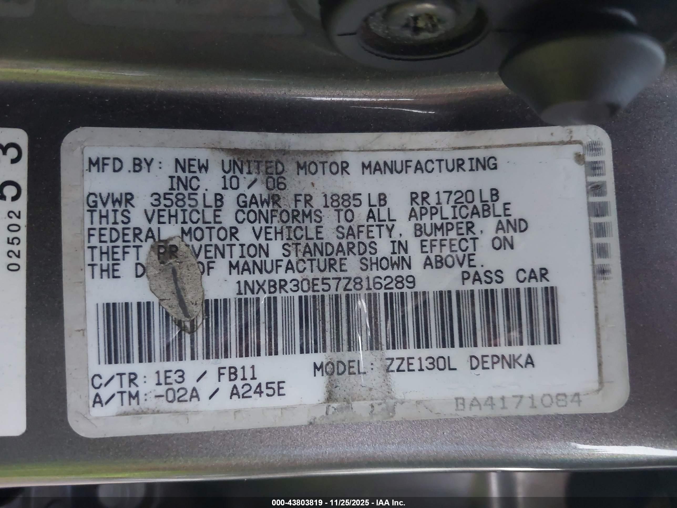 TOYOTA COROLLA image 9