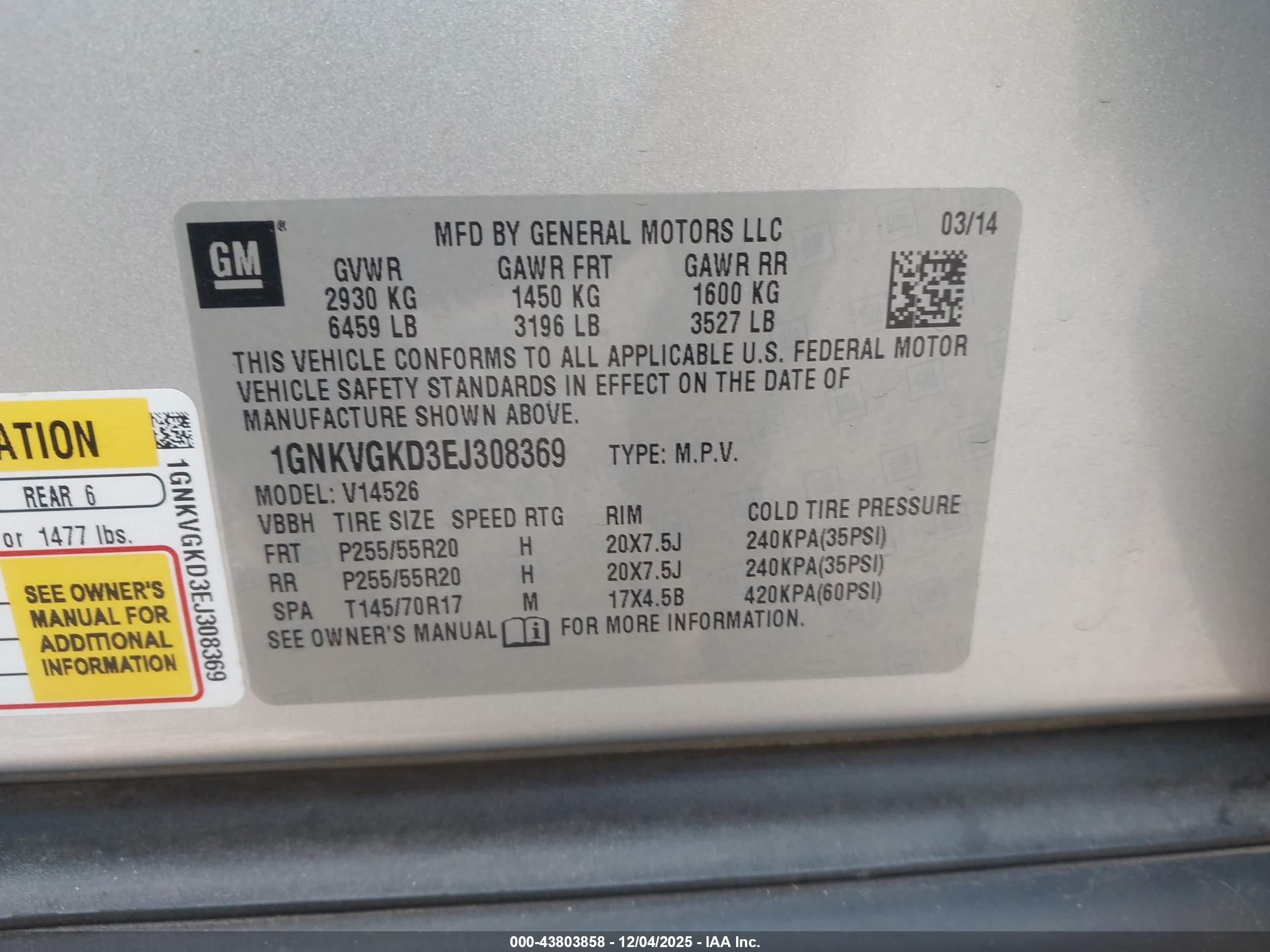 CHEVROLET TRAVERSE image 9
