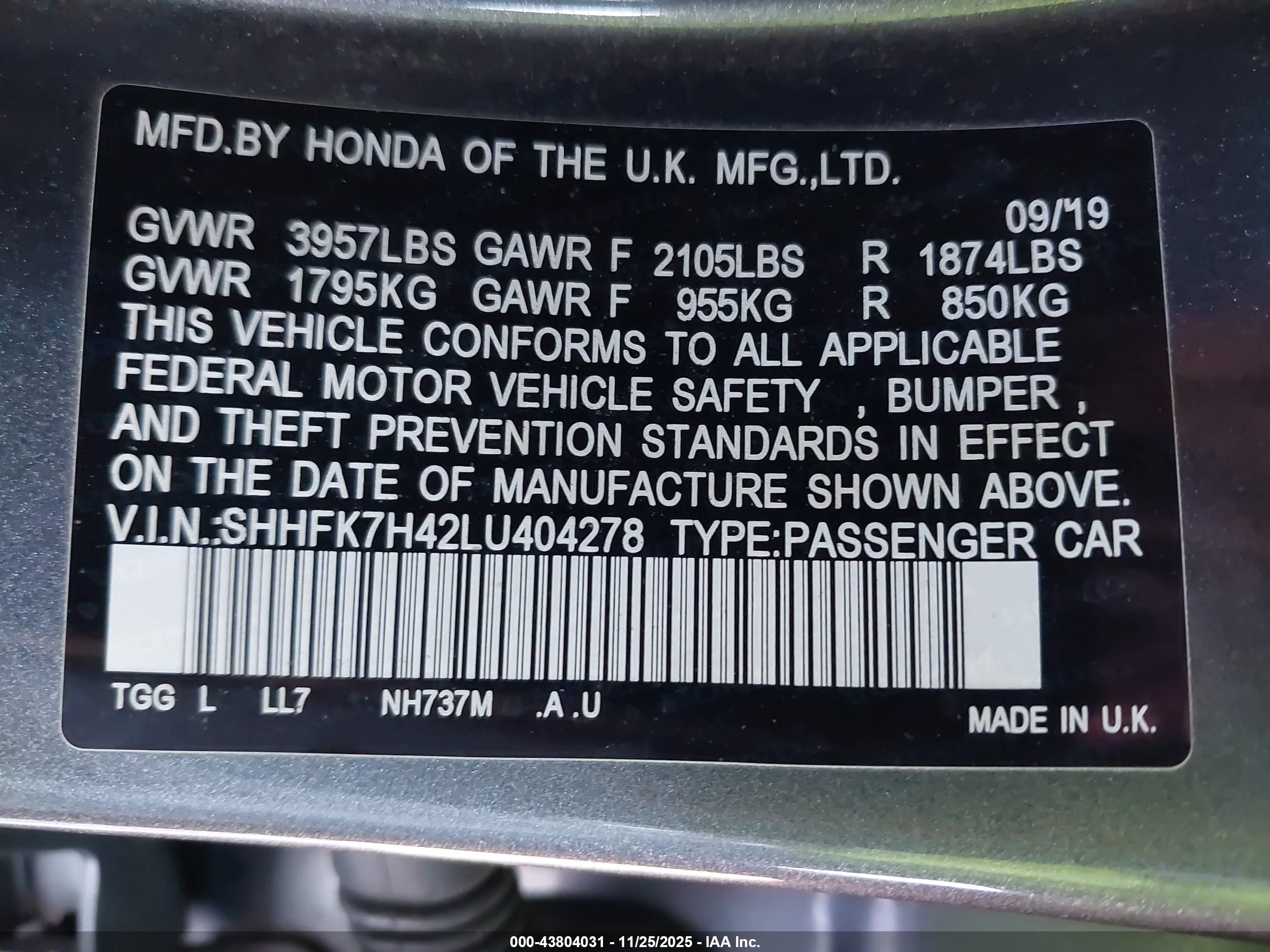 HONDA CIVIC image 9