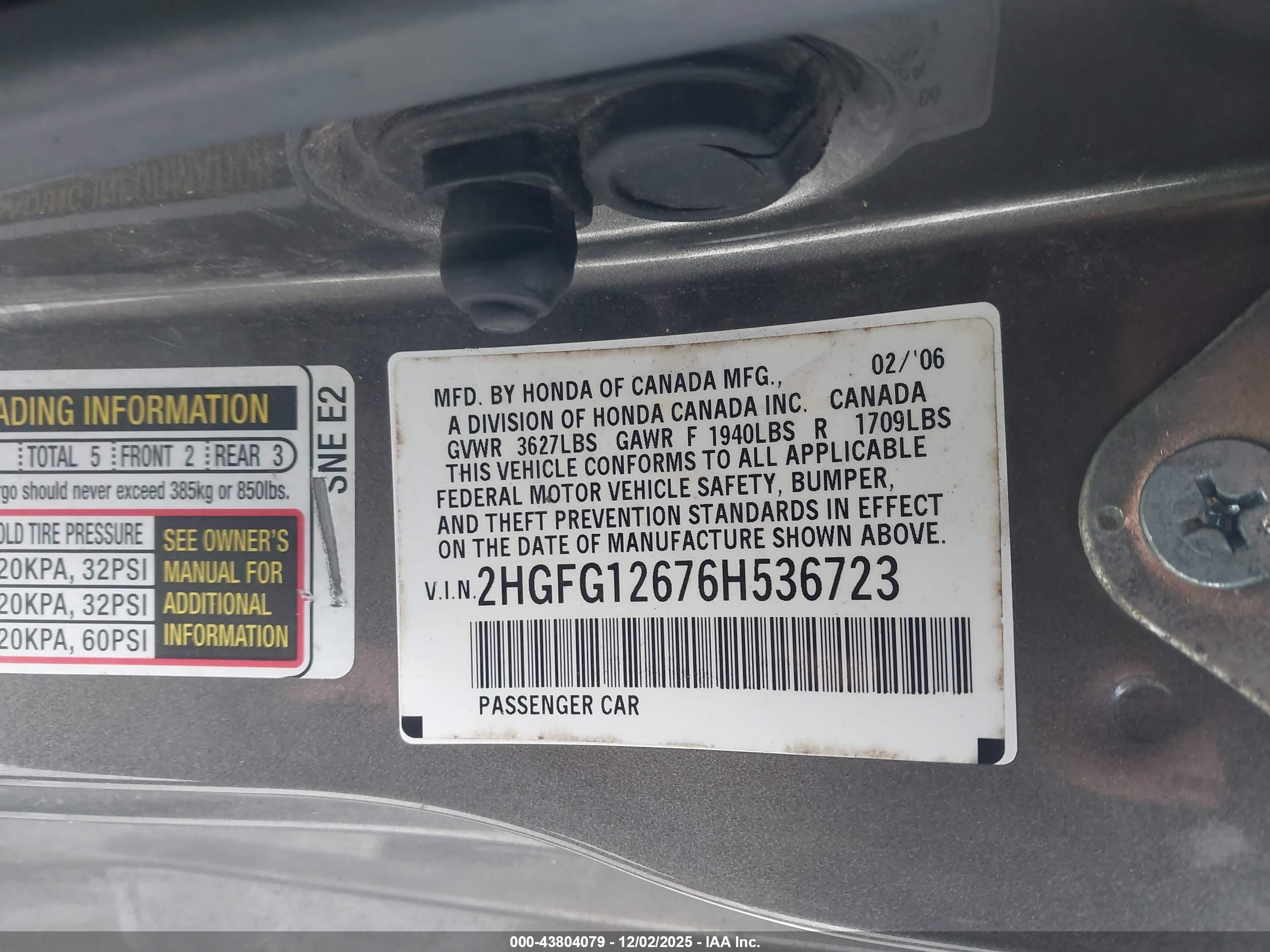 HONDA CIVIC image 9
