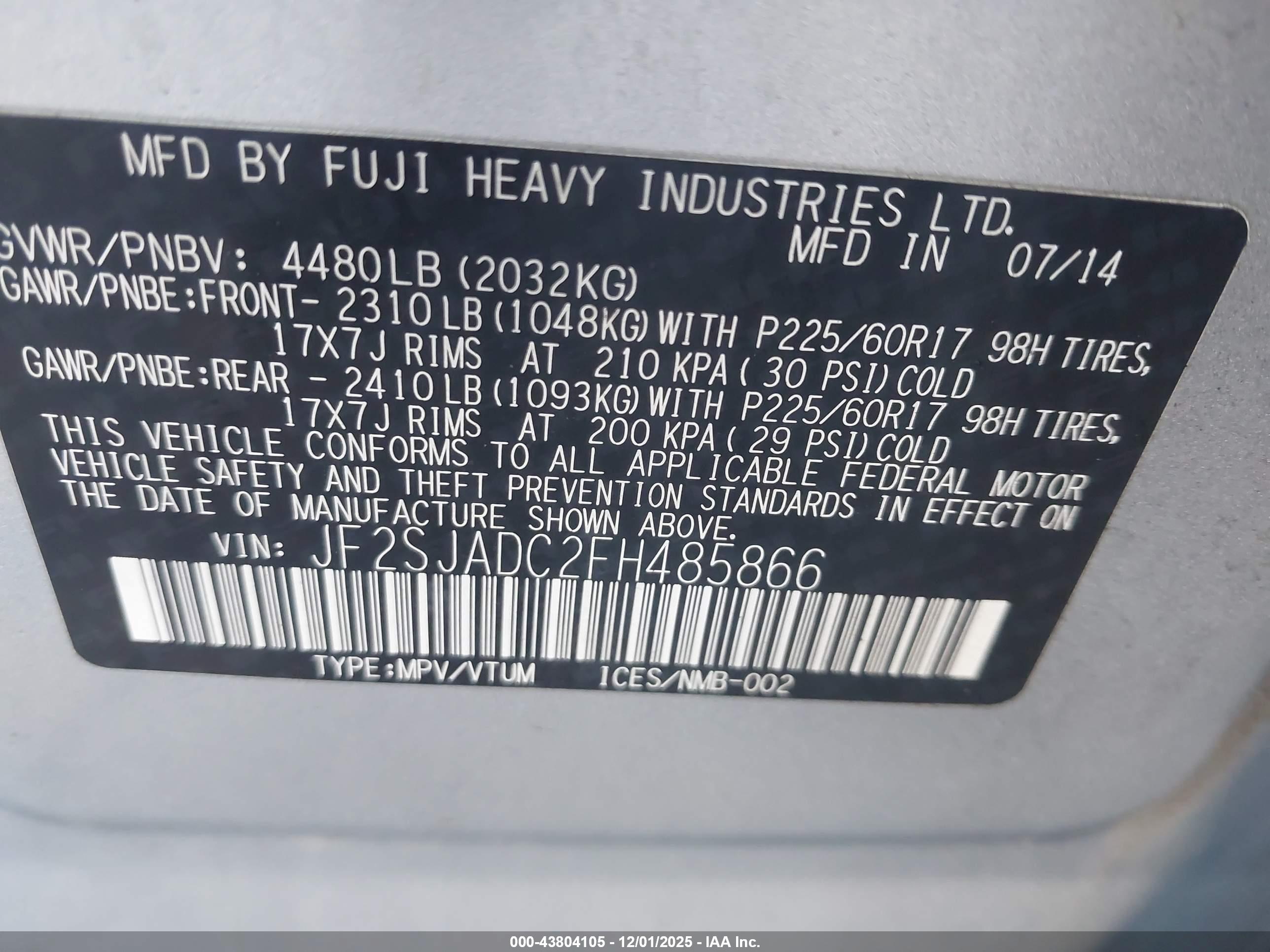 SUBARU FORESTER image 9