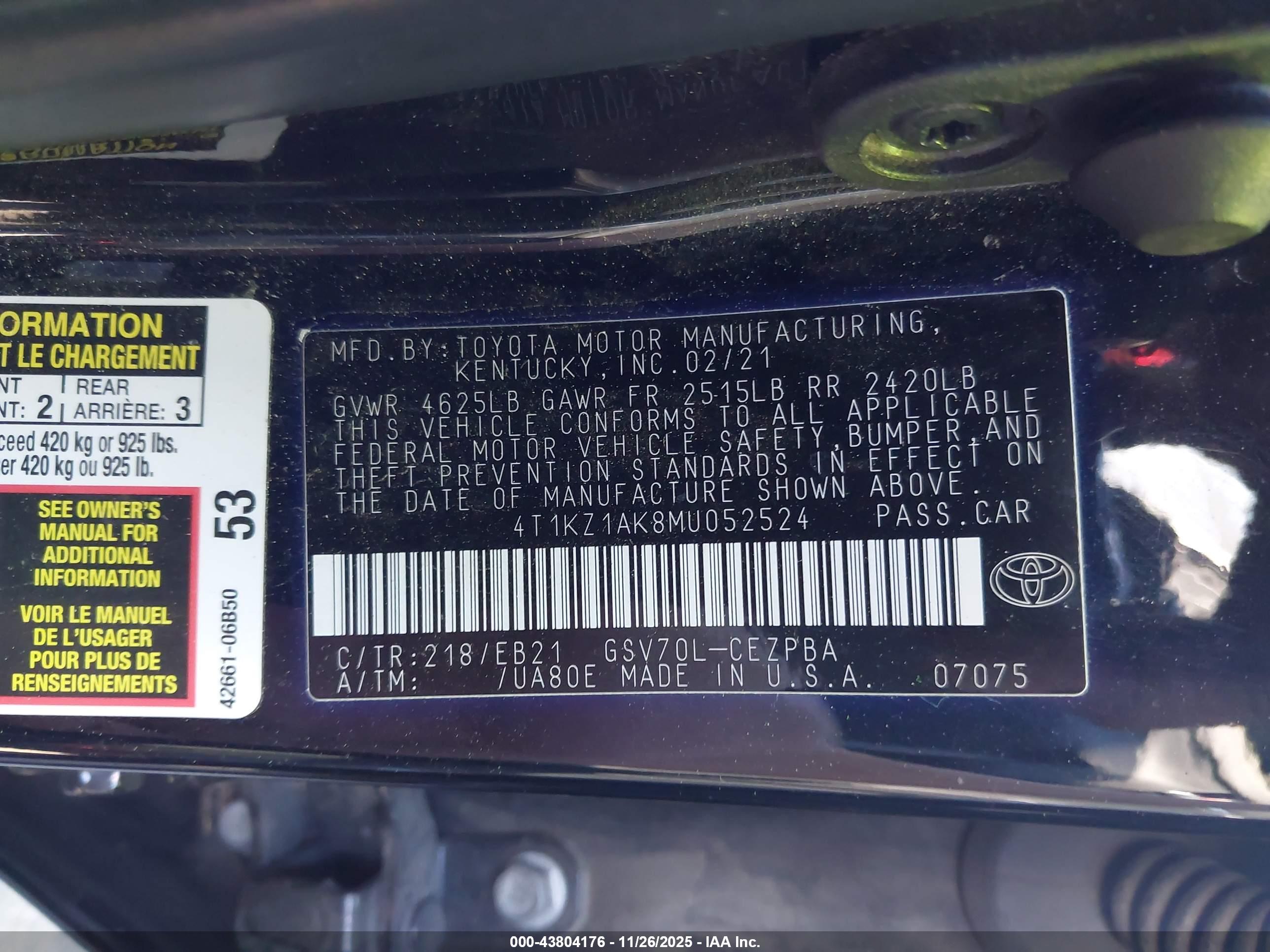 TOYOTA CAMRY image 9